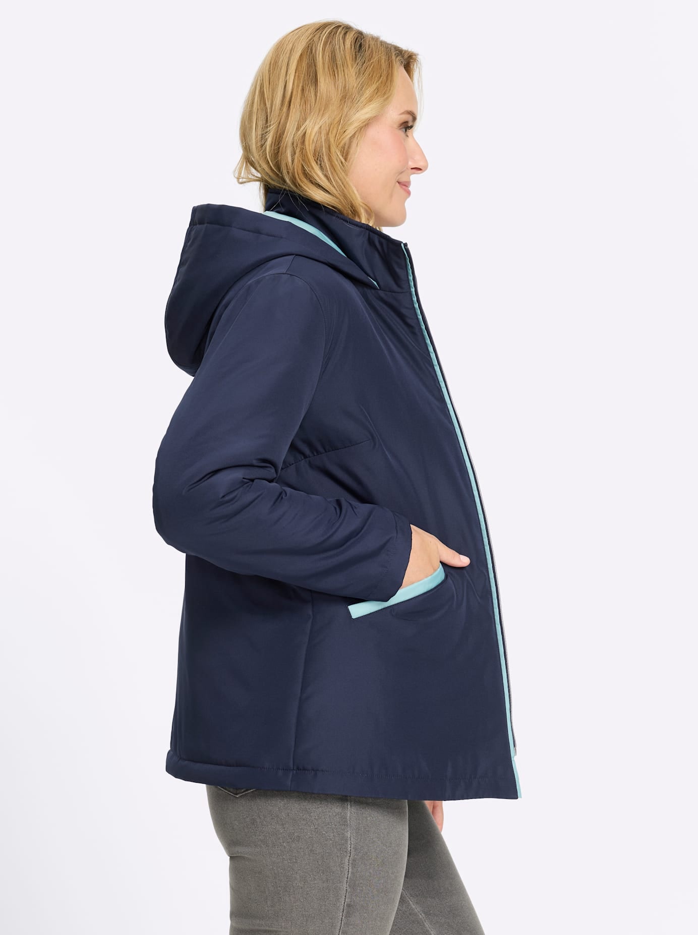 Classic Basics Langjacke mit Kapuze