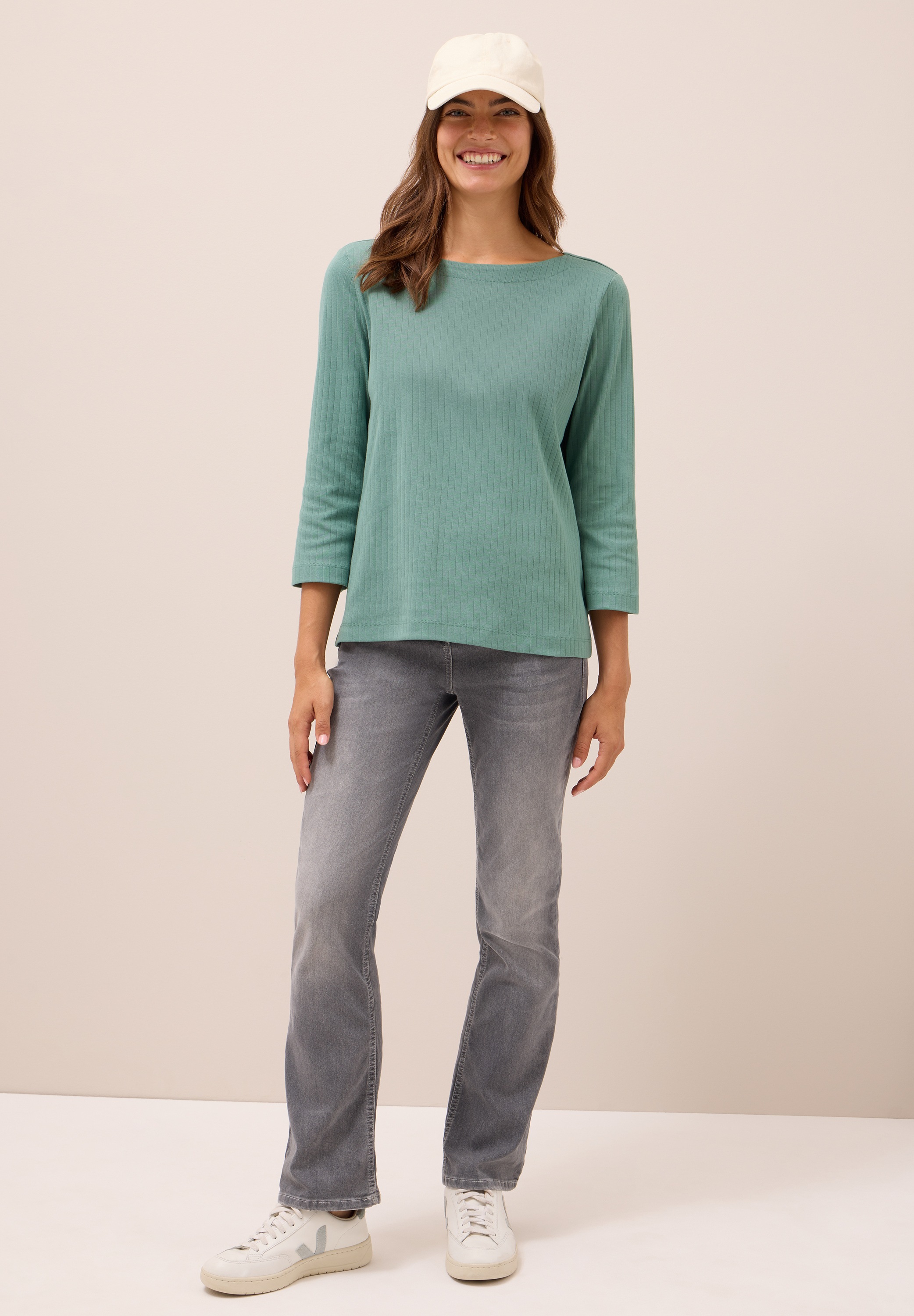 Thumbnail - Cecil T-Shirt mit U-Boot-Ausschnitt