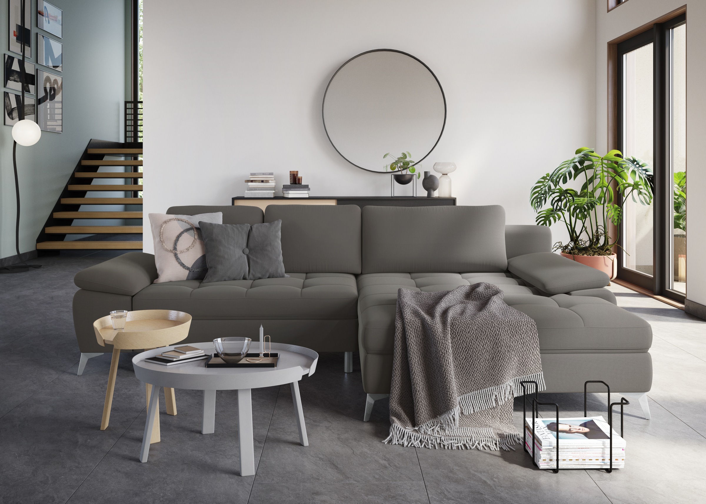 sit&more Ecksofa "Latigo L-Form" mit Mega-Recamiere, wahlweise mit Bettfunk günstig online kaufen
