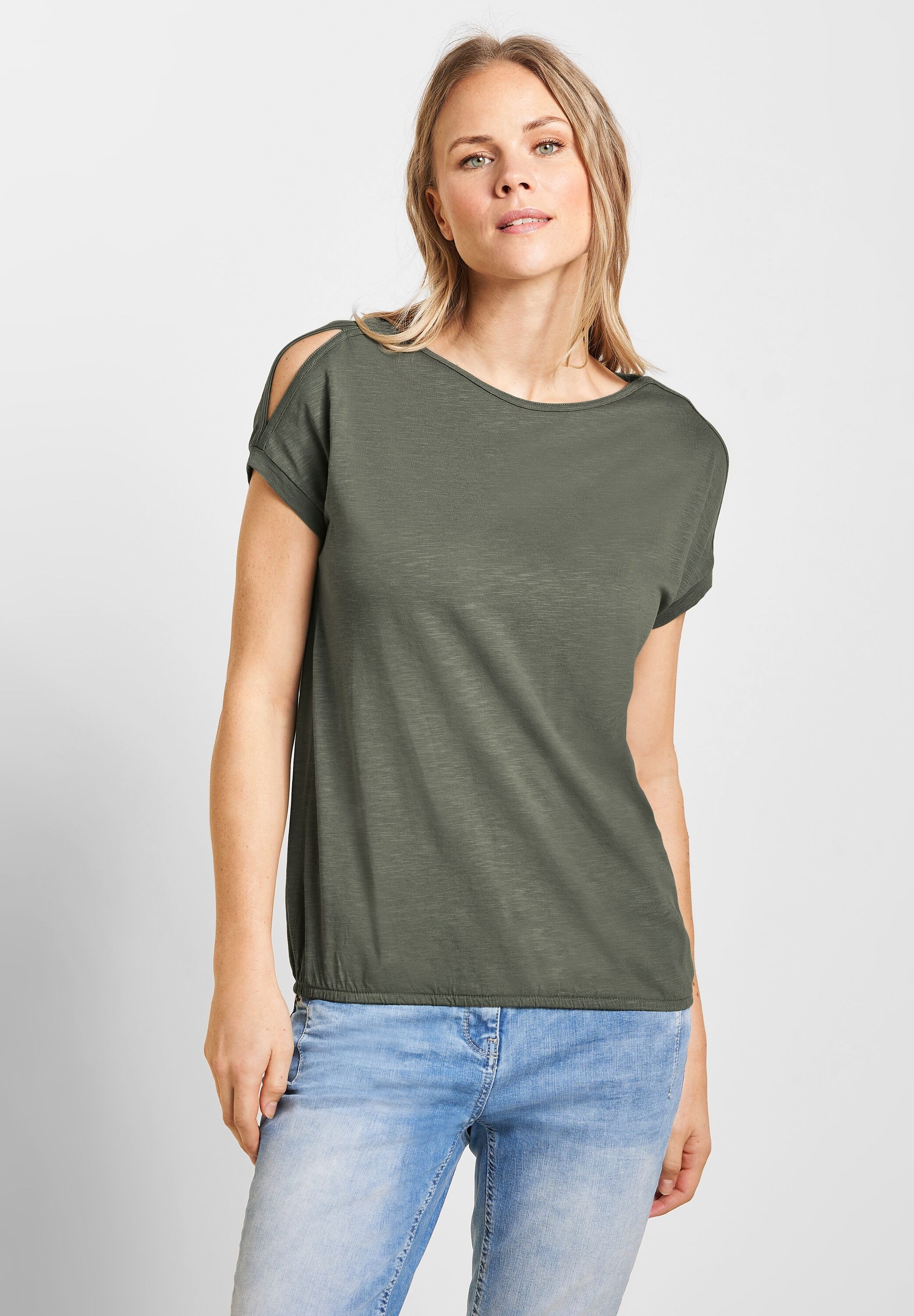 Cecil T-Shirt, in Unifarbe online | bestellen BAUR