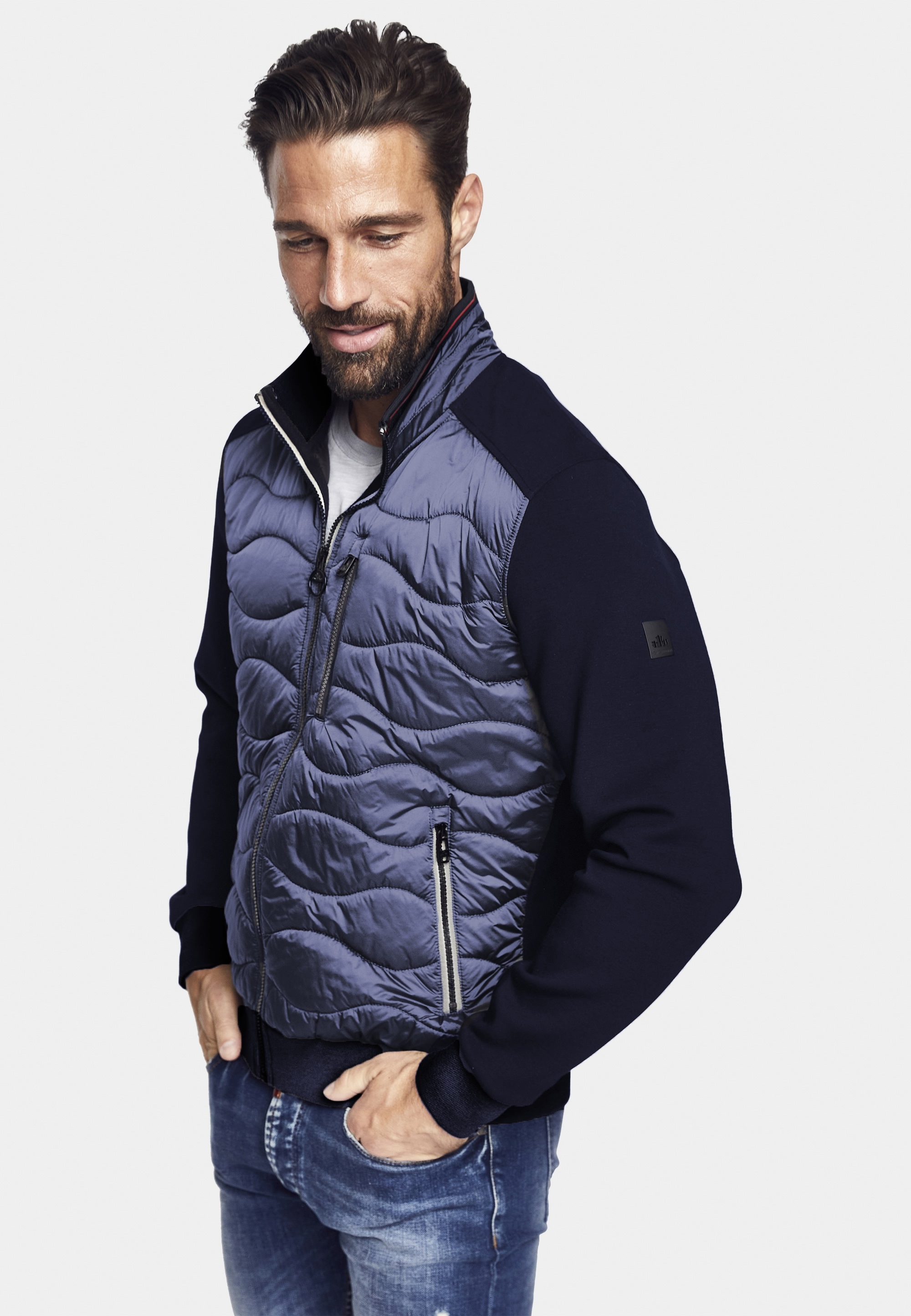 New Canadian Outdoorjacke, im Materialmix dunkelblau Rabatt: 20 %