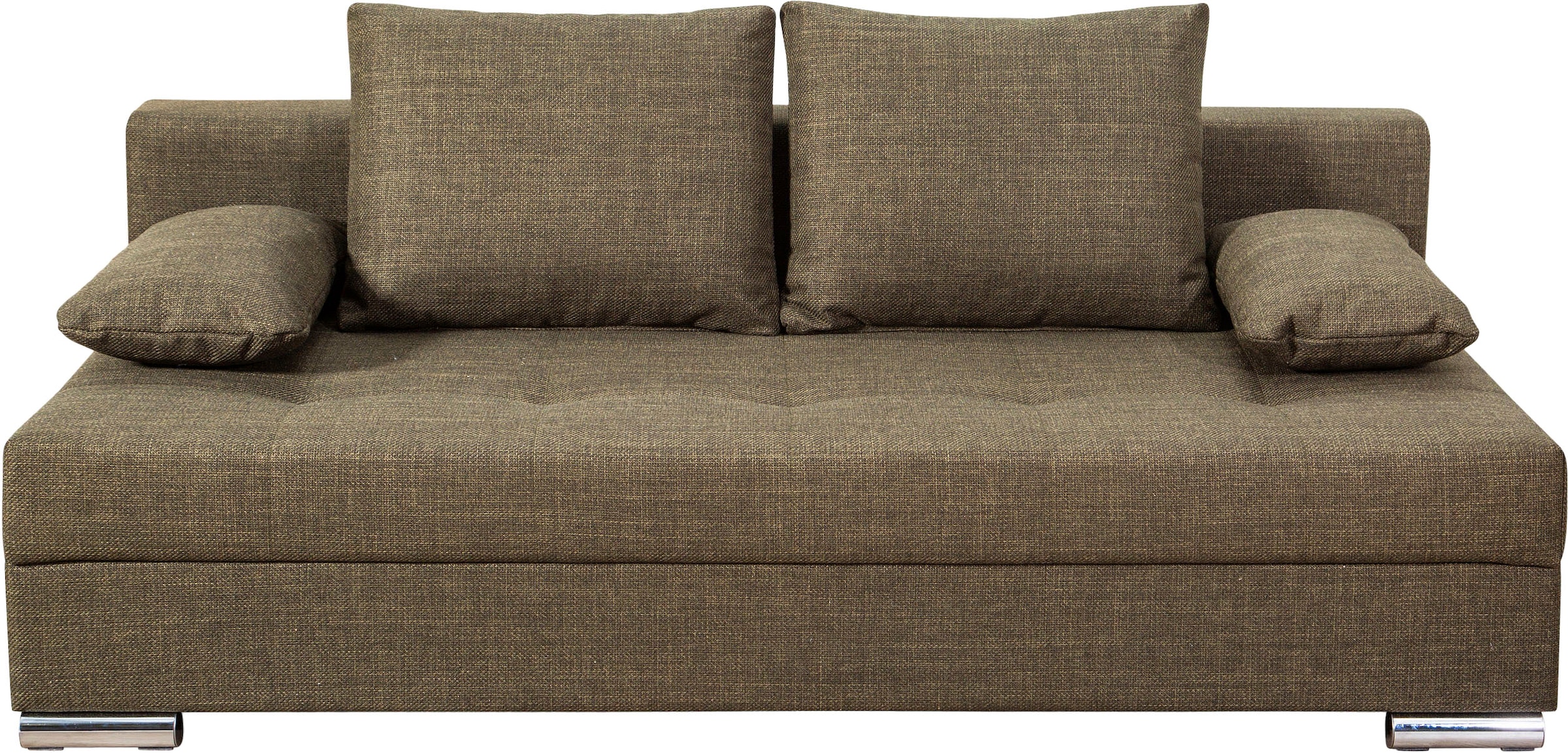 COLLECTION AB Schlafsofa »Tania mit Bettfunktion und Bettkasten«, komfortabler Sitzkomfort: Federkern-Polsterung, inklusive Rückenkissen