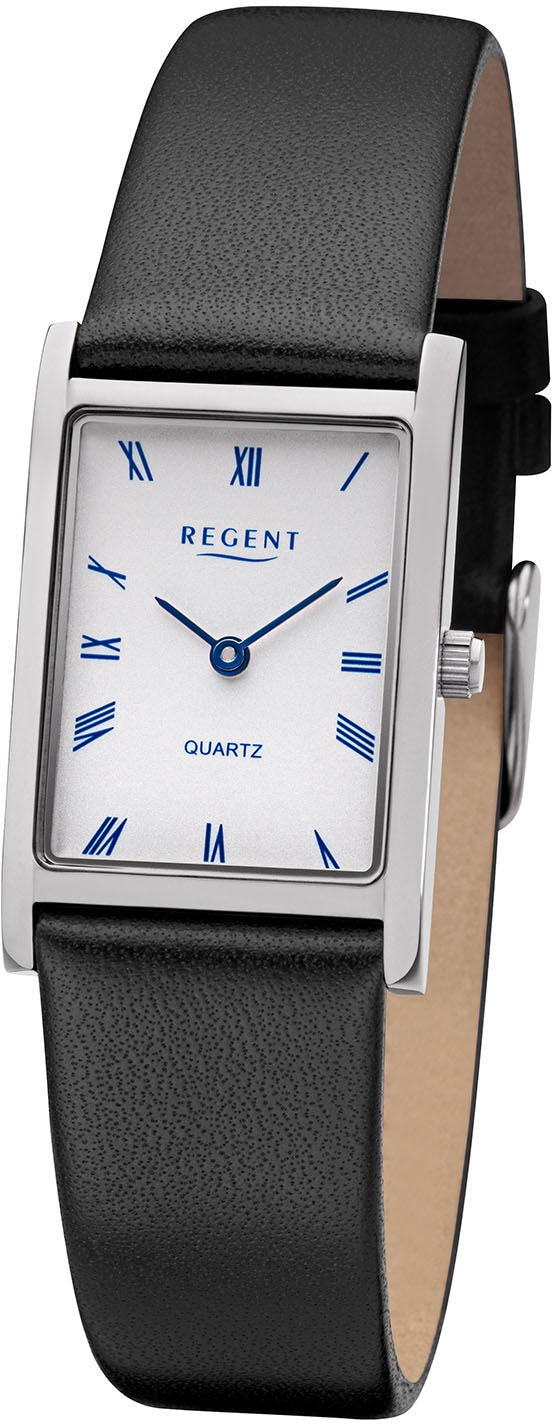 Regent Quarzuhr »F1300 - 3192.40.10«, Armbanduhr, Damenuhr, Mineralglas