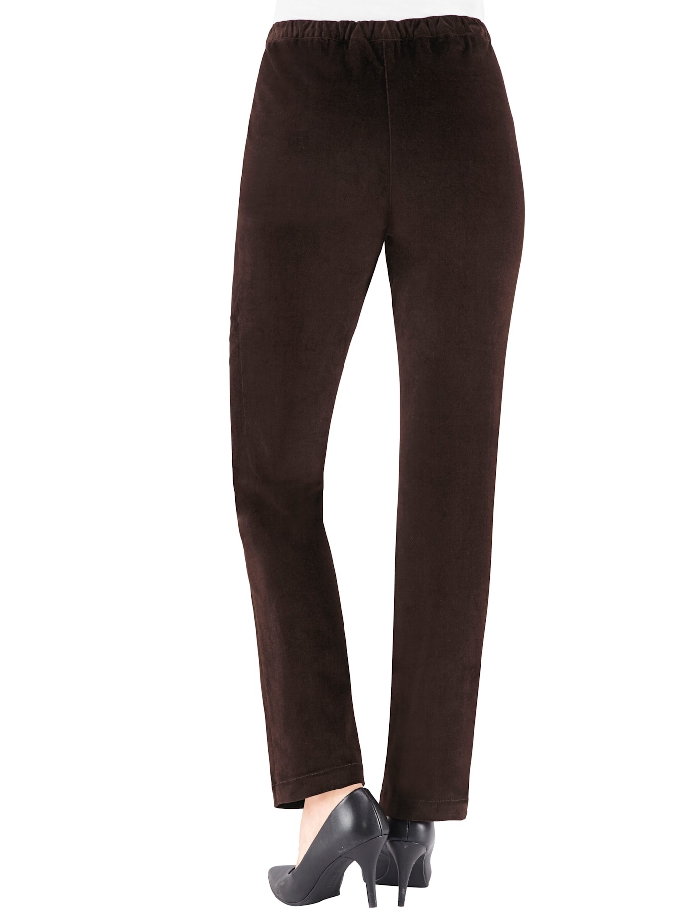 CASUAL LOOKS Women Pull-On Trousers Chocolate Brown Short Size 20 3