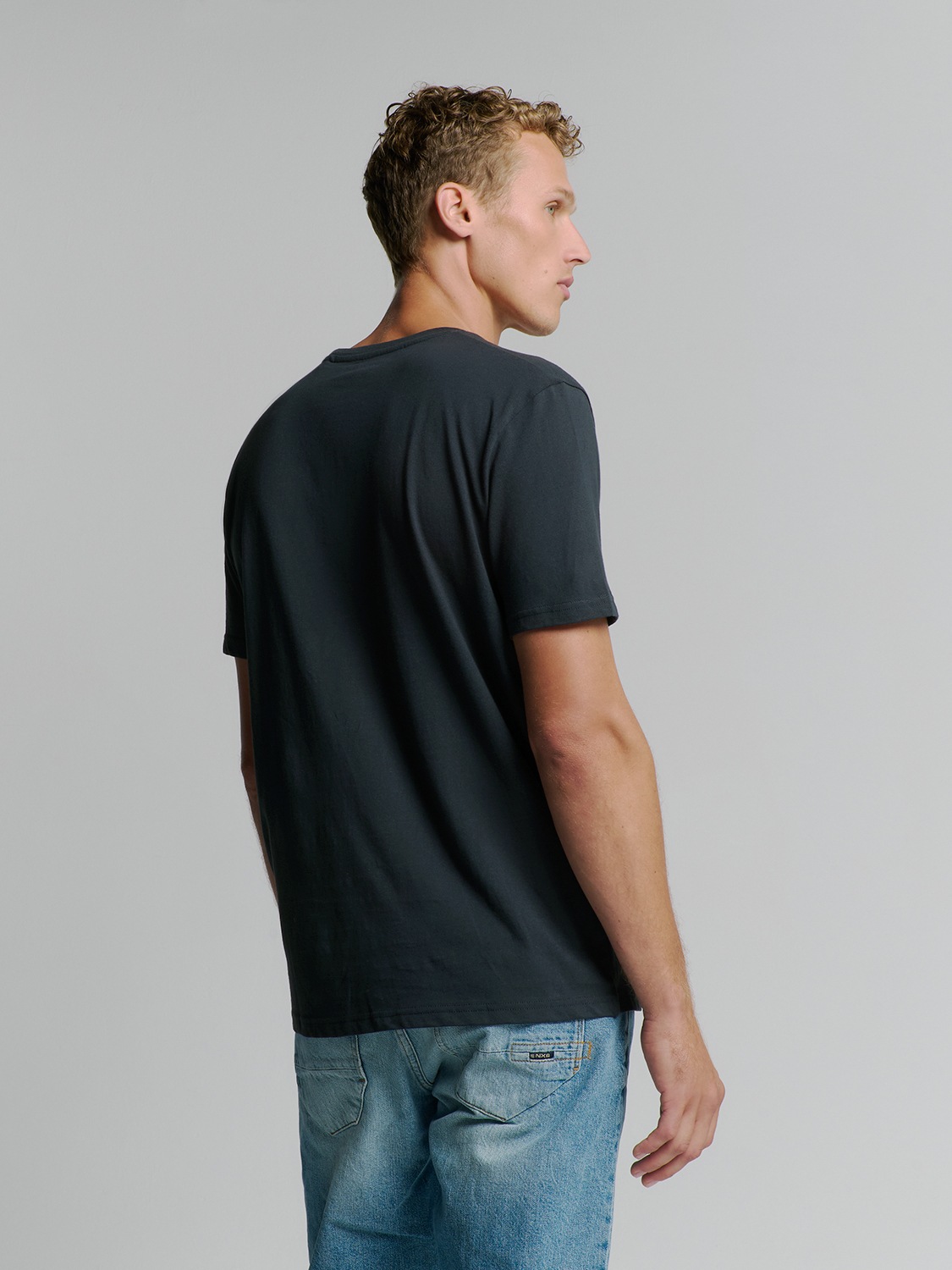 NO EXCESS T-Shirt »No Excess Basic Rundhals T-Shirt T-Shirt Crewneck Solid Basic«