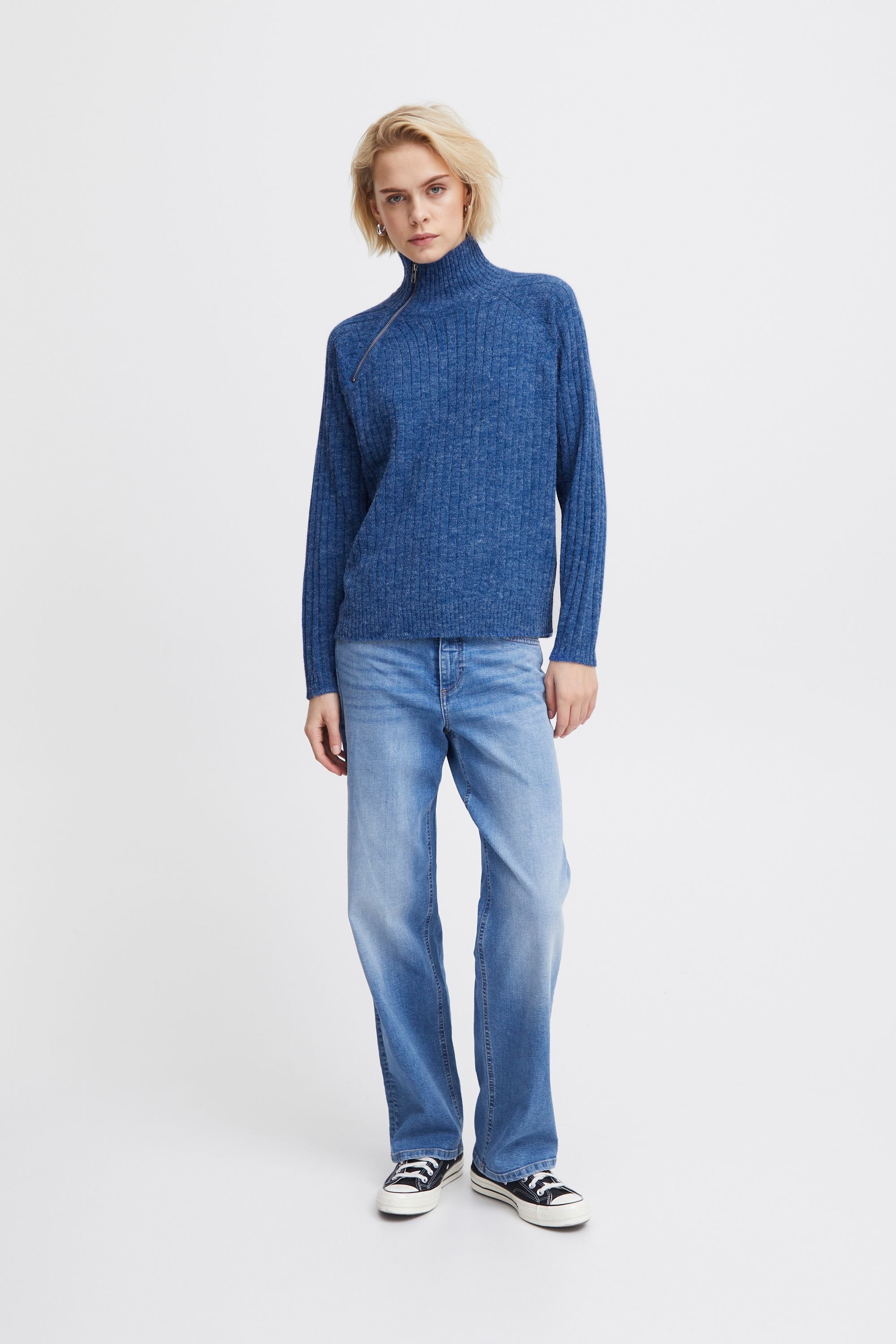 Ichi Strickfleece-Pullover »Strickpullover IHNovo«