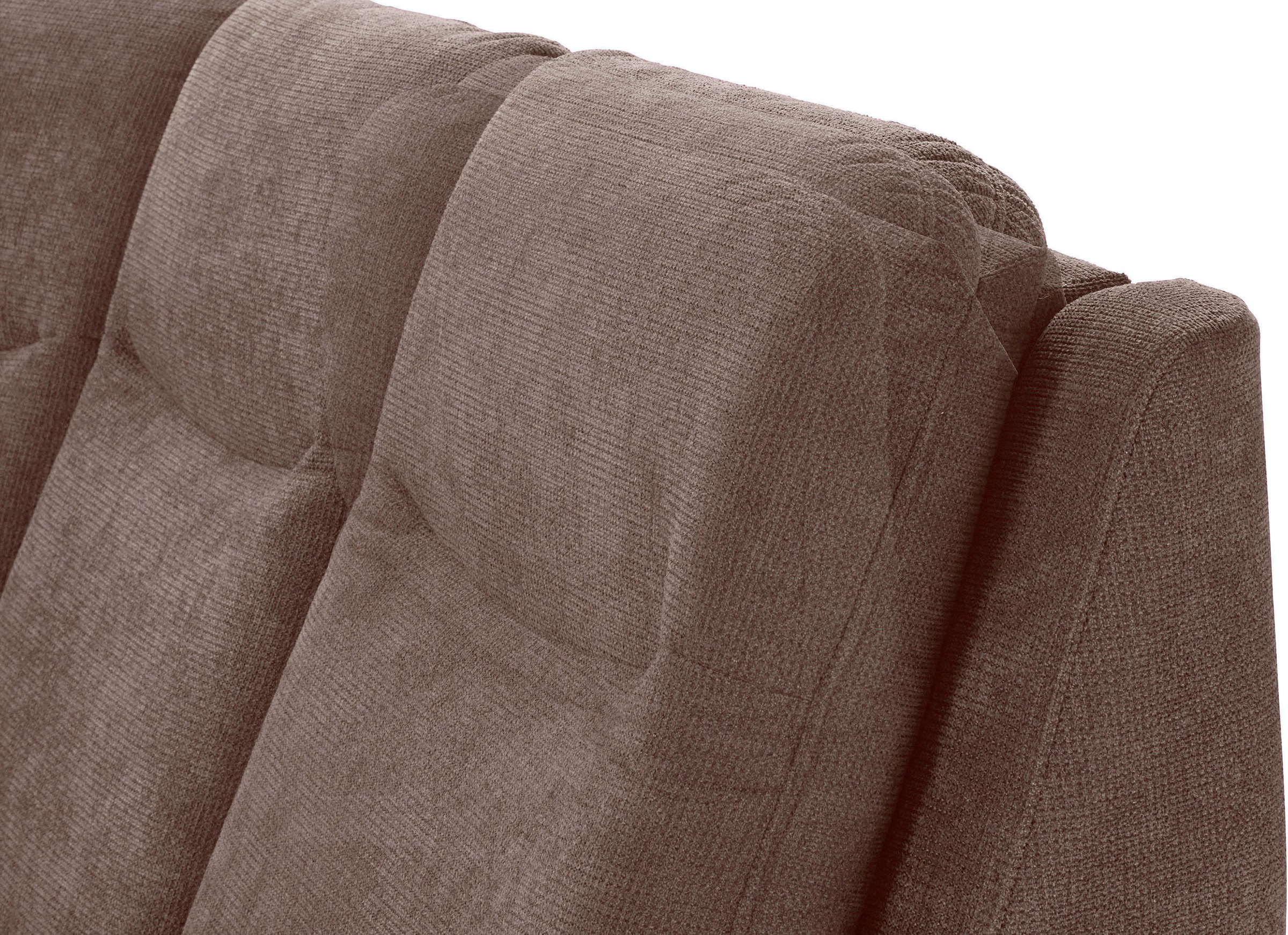 sit&more Ecksofa »Boccaccio L-Form«, mit Federkern und Kopfteilverstellung, wahlweise mit Bettfunktion