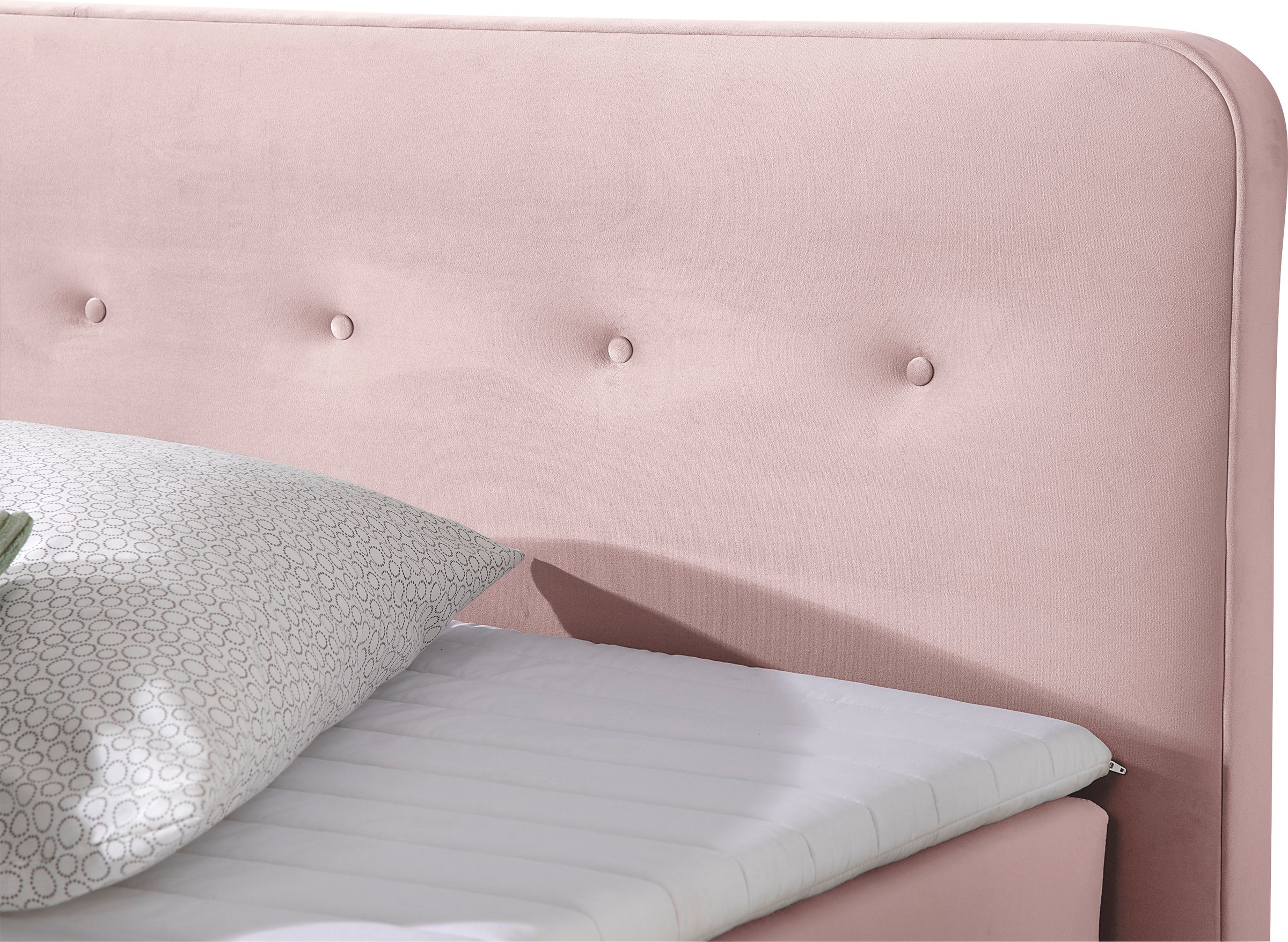 Home affaire Boxspringbett »Fargo«, inkl. Topper, in 3 Matratzenarten, in Samt- oder Strukturstoff