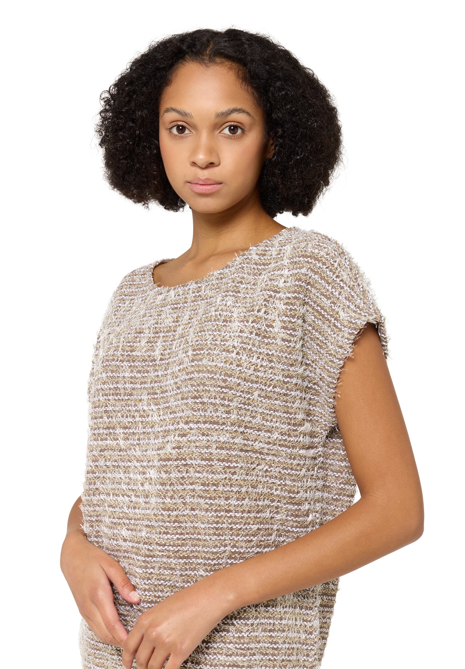 Betty Barclay Kurzarmshirt »Damen Feinstrickpullover mit Lurexfaden« 1 Stk. tlg.