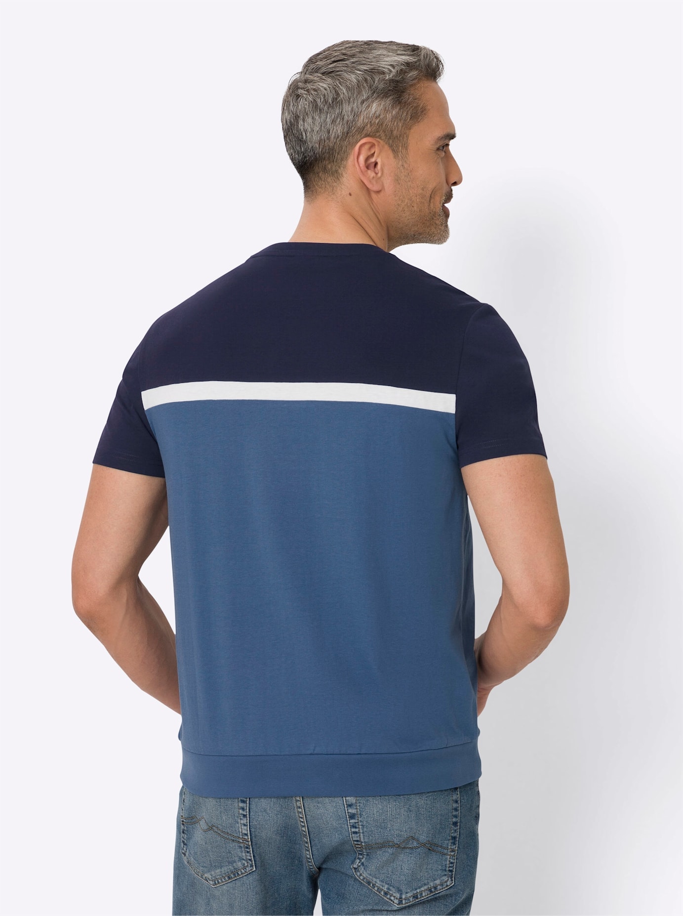 Classic Rundhalsshirt »Rundhals-Shirt«, (1 tlg.)
