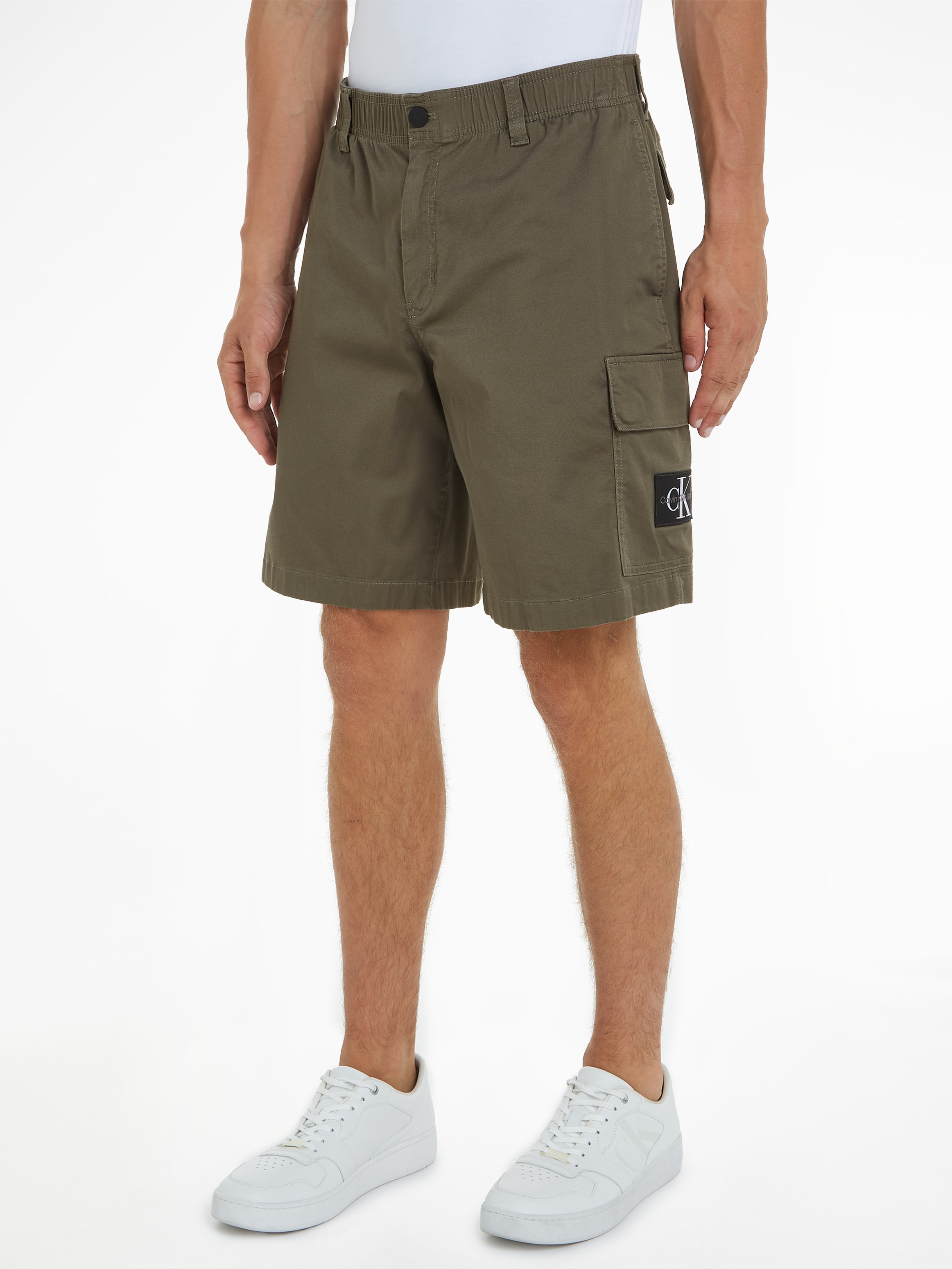 Calvin Klein Jeans Cargohose "CARGO SHORT", mit Logopatch