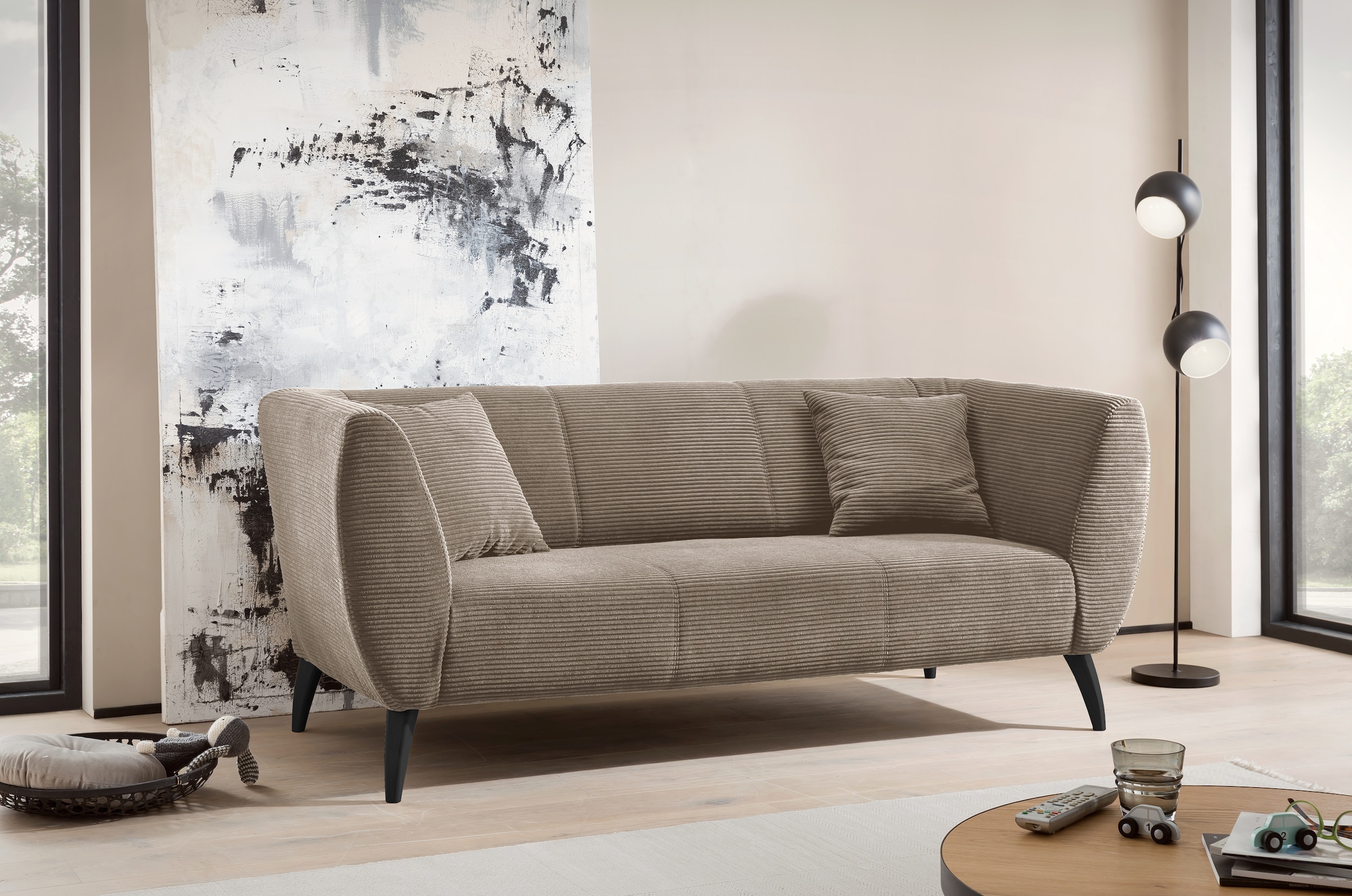 INOSIGN Polstergarnitur »Colori«, (Set, 2 tlg., 3-Sitzer und 2-Sitzer), auch als Loveseat erhältlich