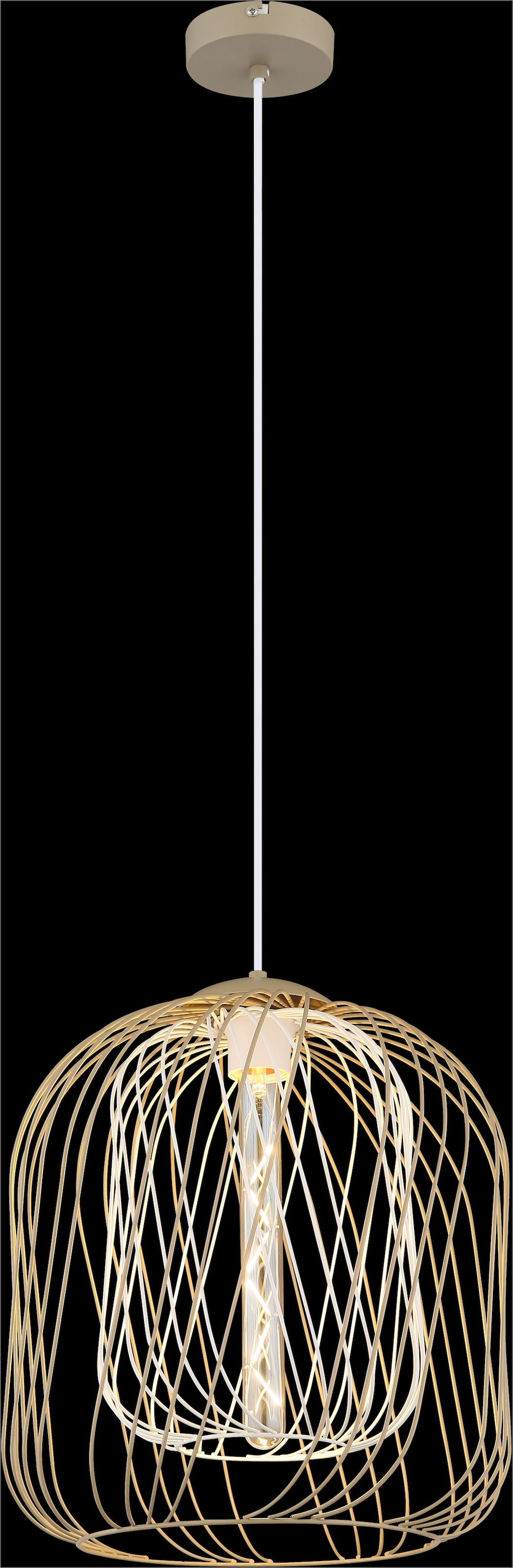 GLOBO LIGHTING Hängeleuchte »DICHTI«, Leuchtmittel E27 | ohne Leuchtmittel, Hängelampe/Pendelleuchte/Esszimmer/Wohnzimmer/Esstisch