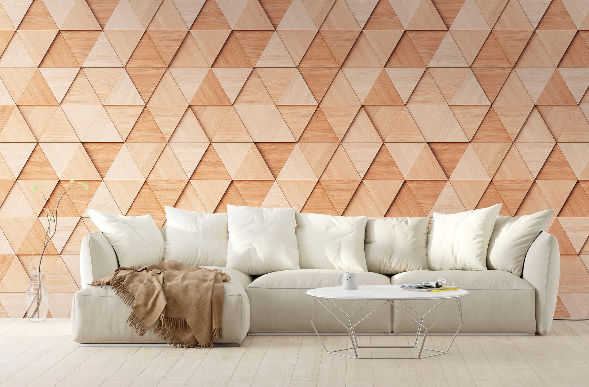 Metropolitan Stories Mural Triangular Honeycomb 38288-1