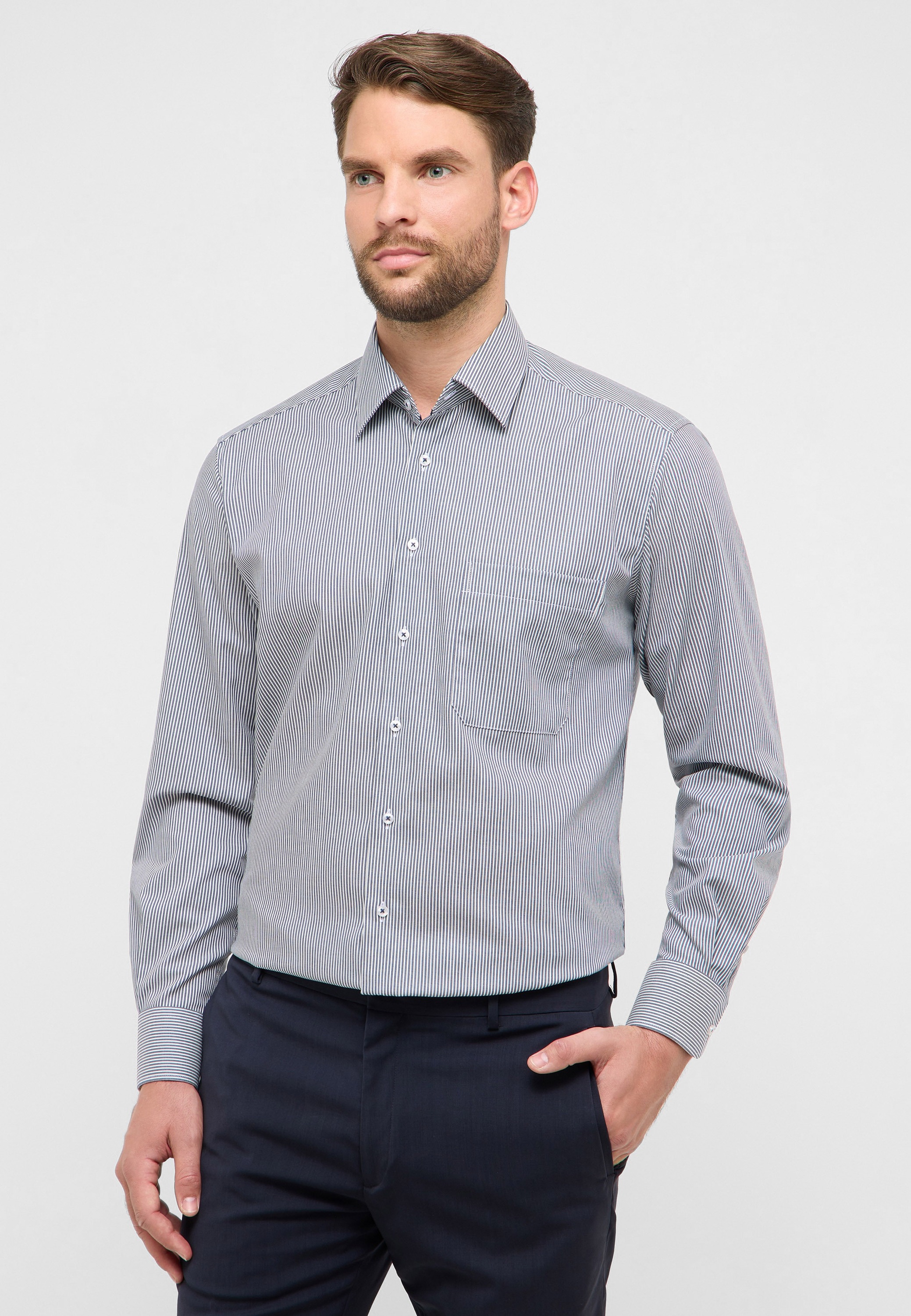 Eterna Langarmhemd "COMFORT FIT" NON IRON (bügelfrei) günstig online kaufen