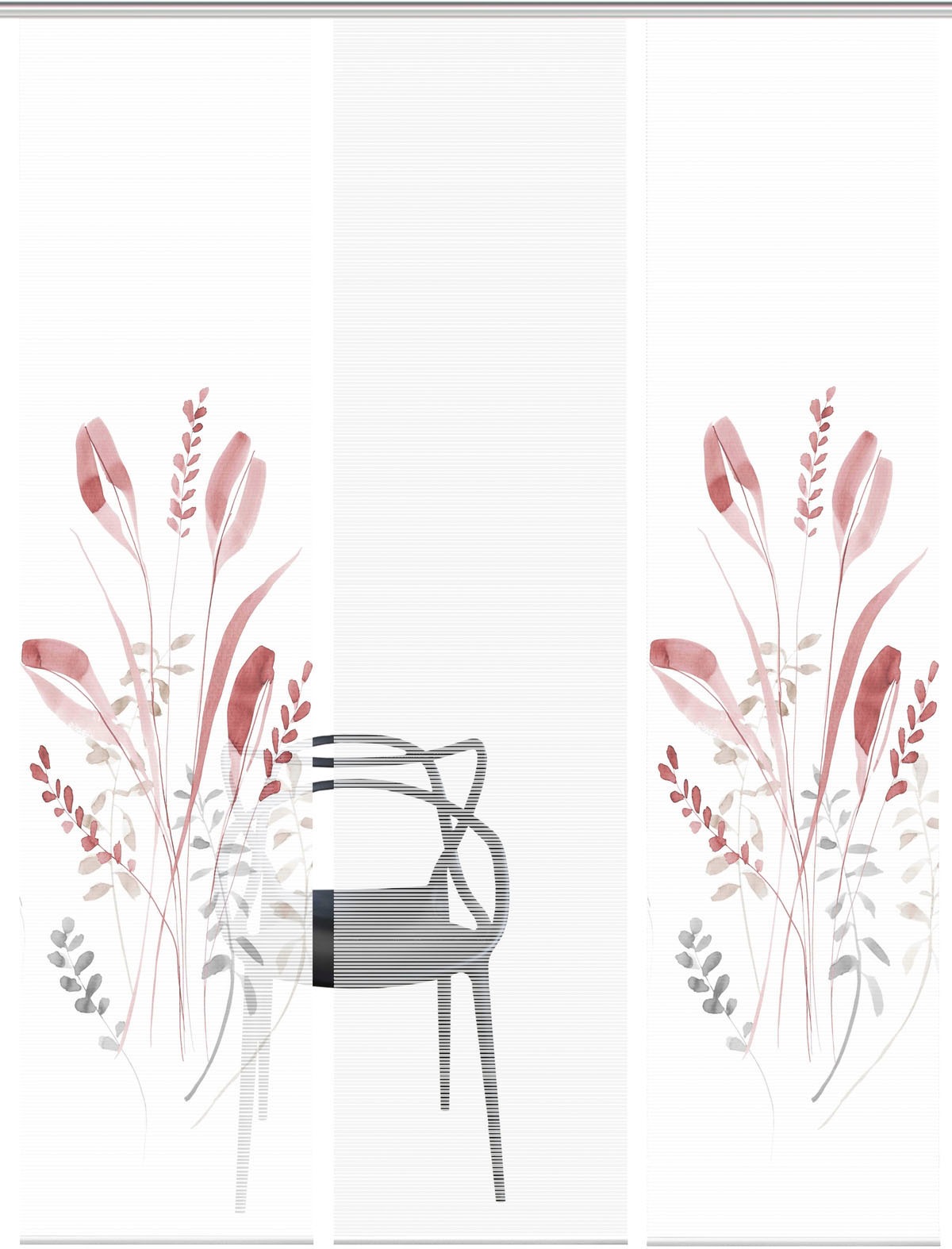 Vision S Schiebegardine "AYENE 3er SET" Paneelwagen 3 Stk. tlg. Schiebevorh günstig online kaufen