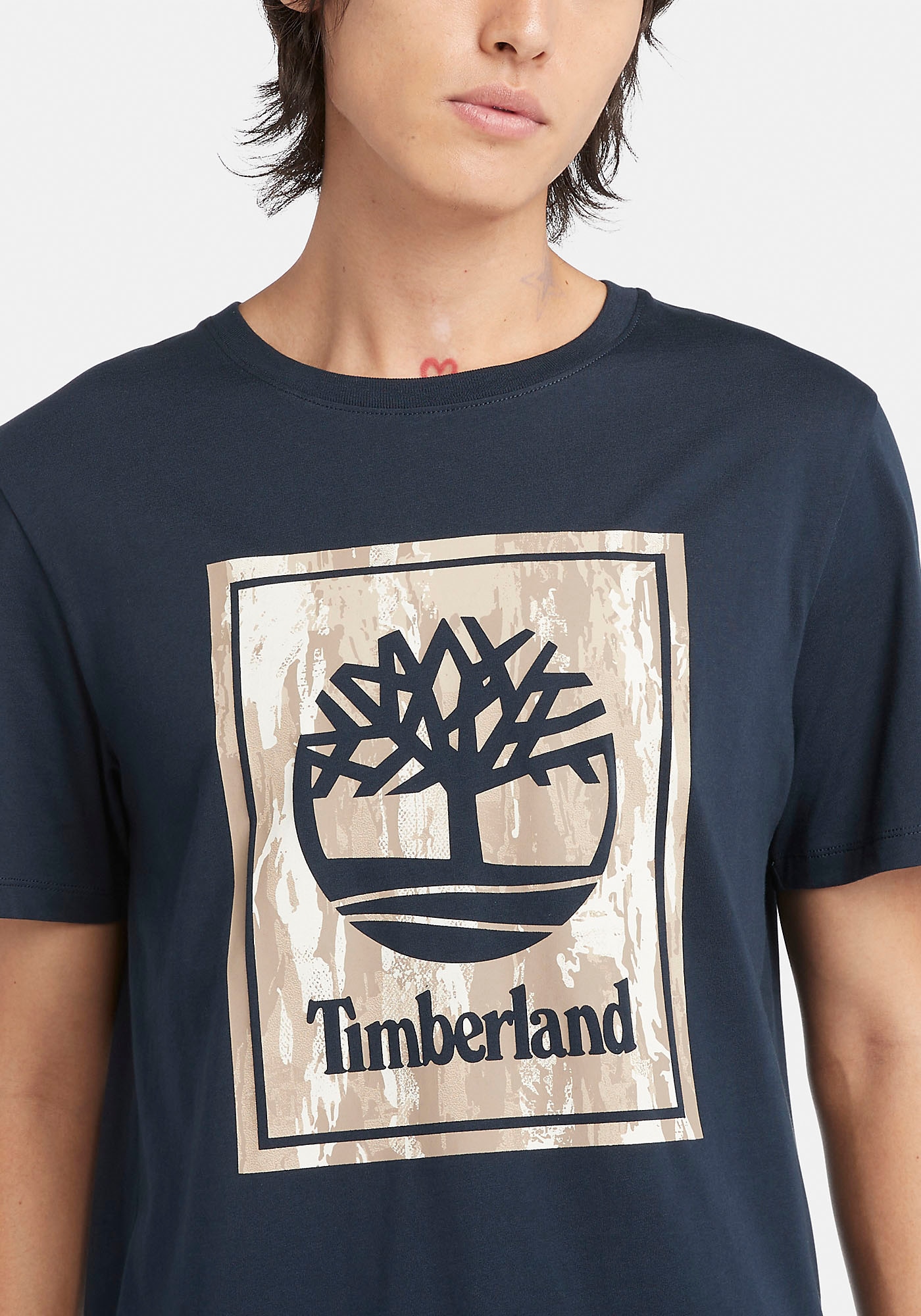 Timberland T-Shirt »STACK LOGO Camo Short Sleeve Tee«, in großen Größen