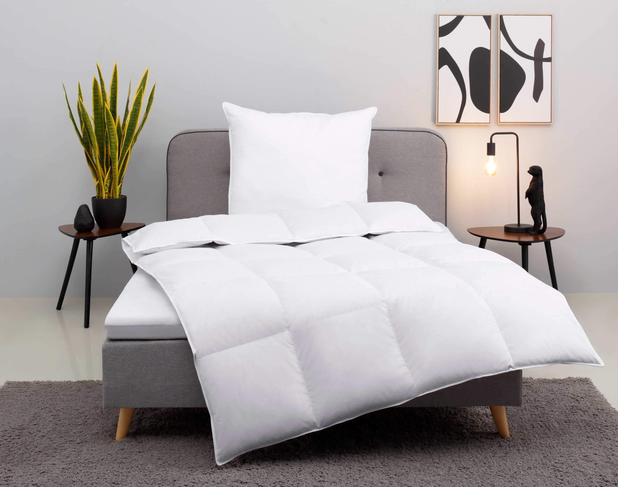 OTTO home Daunenbettdecke + Kopfkissen "Cavanelle Bettdecke 135x200 cm, 155 günstig online kaufen