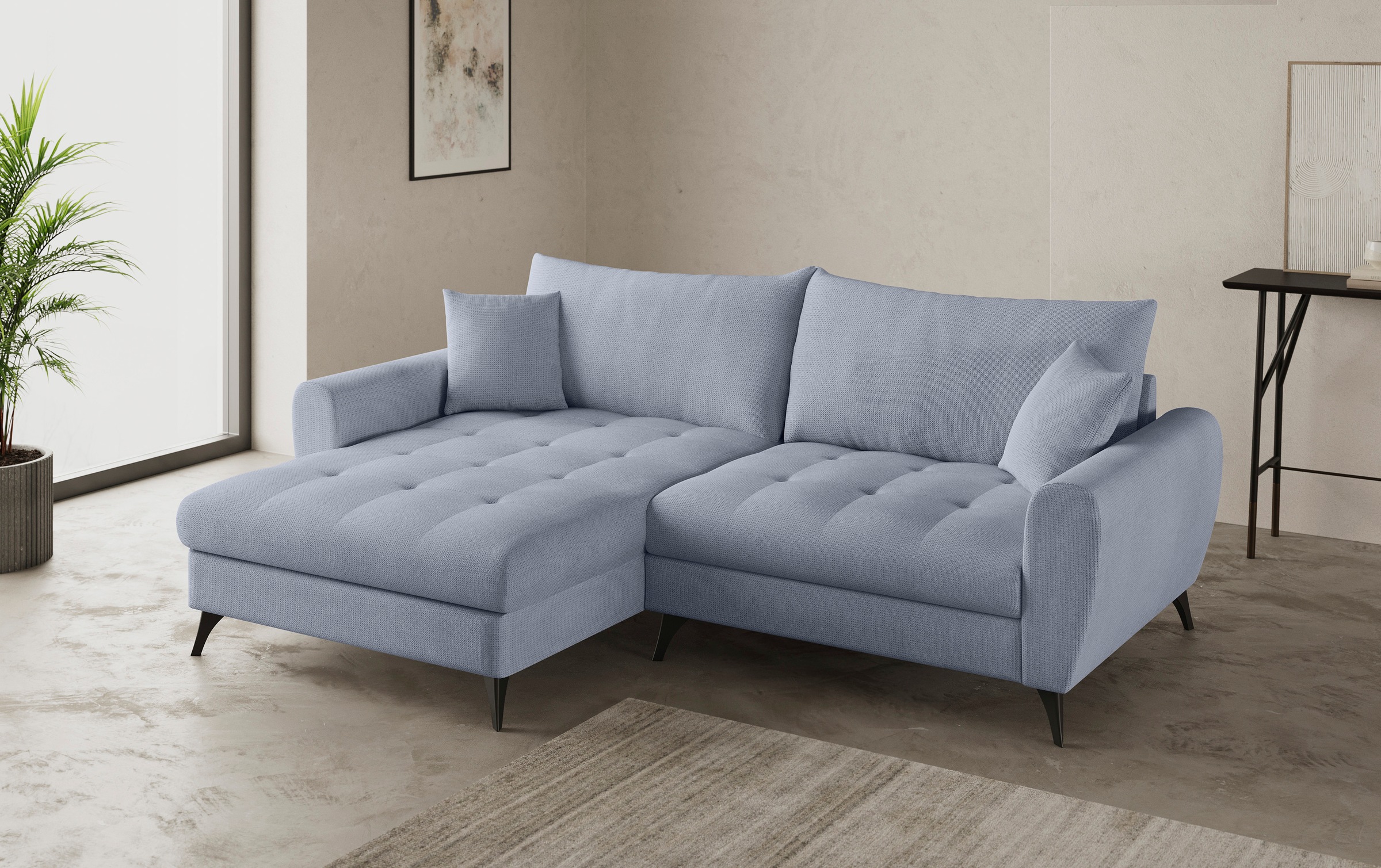Mr. Couch Ecksofa "Blackburn II L-Form", Wahlweise mit Kaltschaumpolsterung günstig online kaufen
