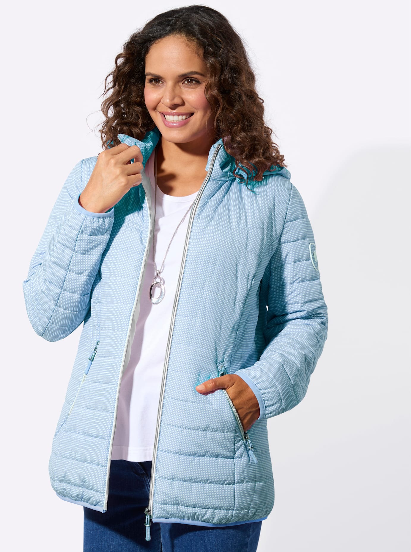 Casual Looks Steppjacke mit Kapuze günstig online kaufen