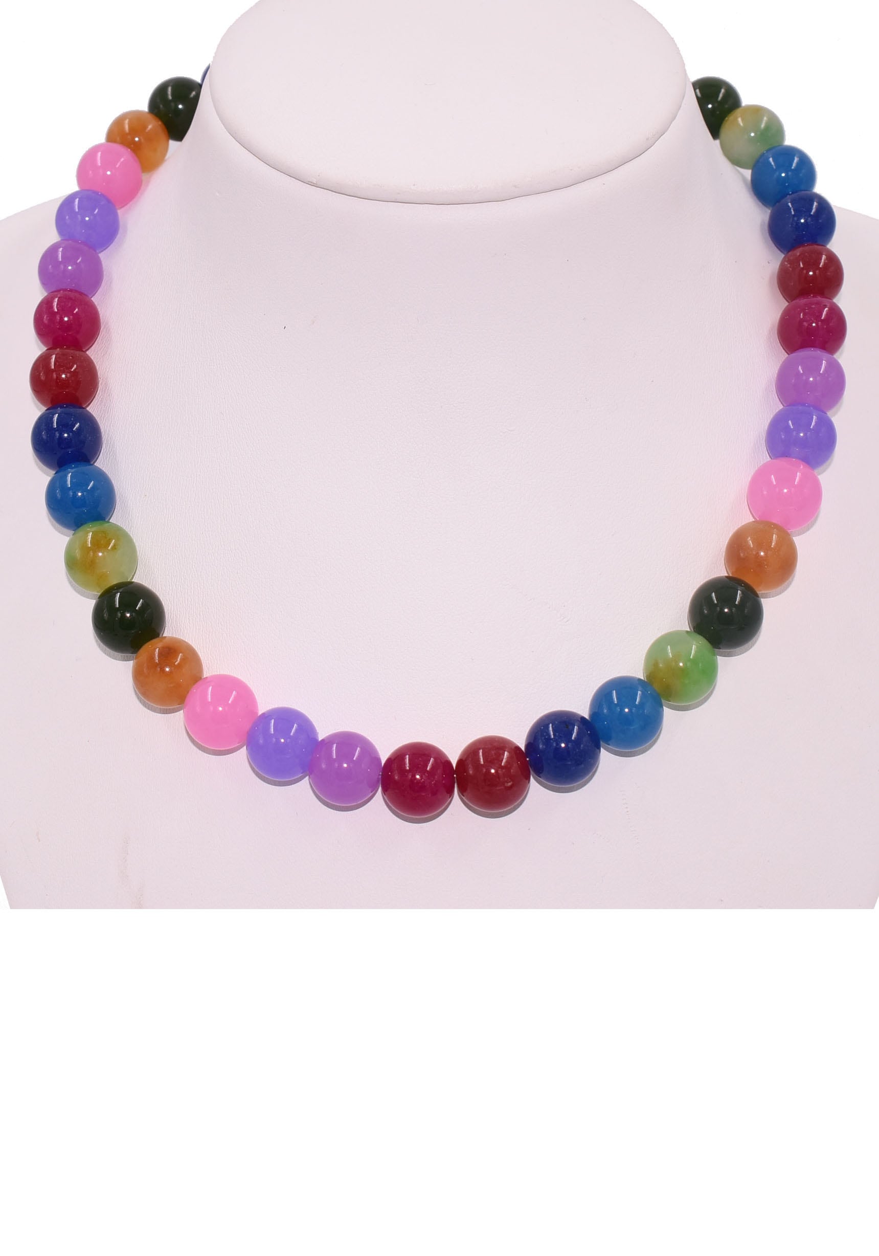Firetti Collier »Schmuck Geschenk Halsschmuck Halskette Farbstein Edelstein Quarz«, Made in Germany - mit Quarz