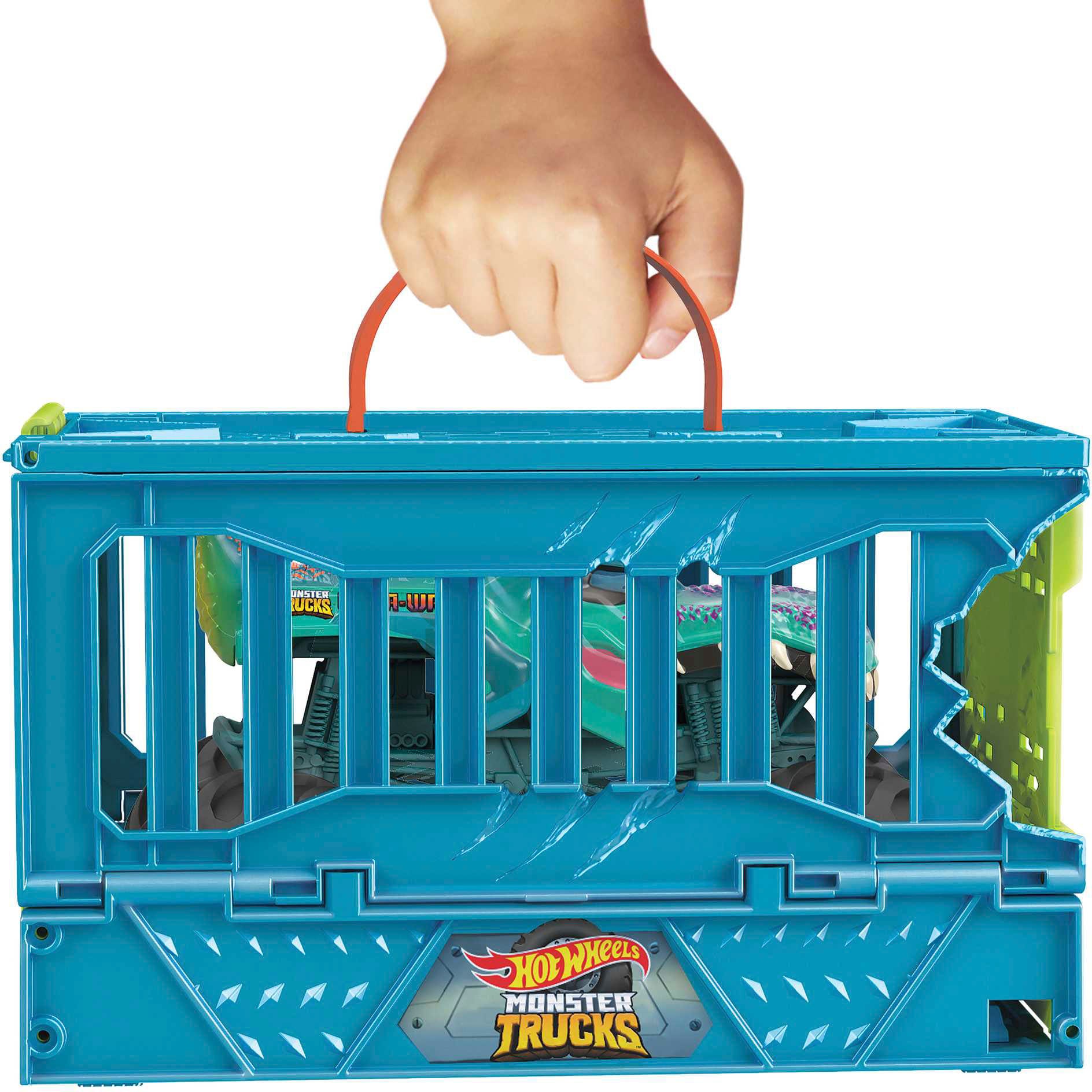 Hot Wheels Spielzeug-Auto »Monster Trucks Mega Wrex Oversized Crash Cage (1:24)«