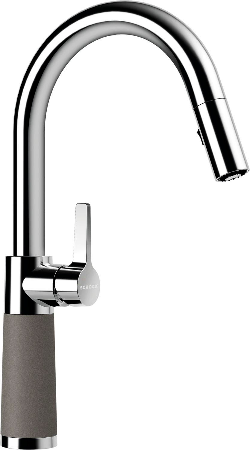 Schock "SC-520 SB" ausziehbar, Strahl-Brause, Rückflussverhinderer, Schwenkbereich 120