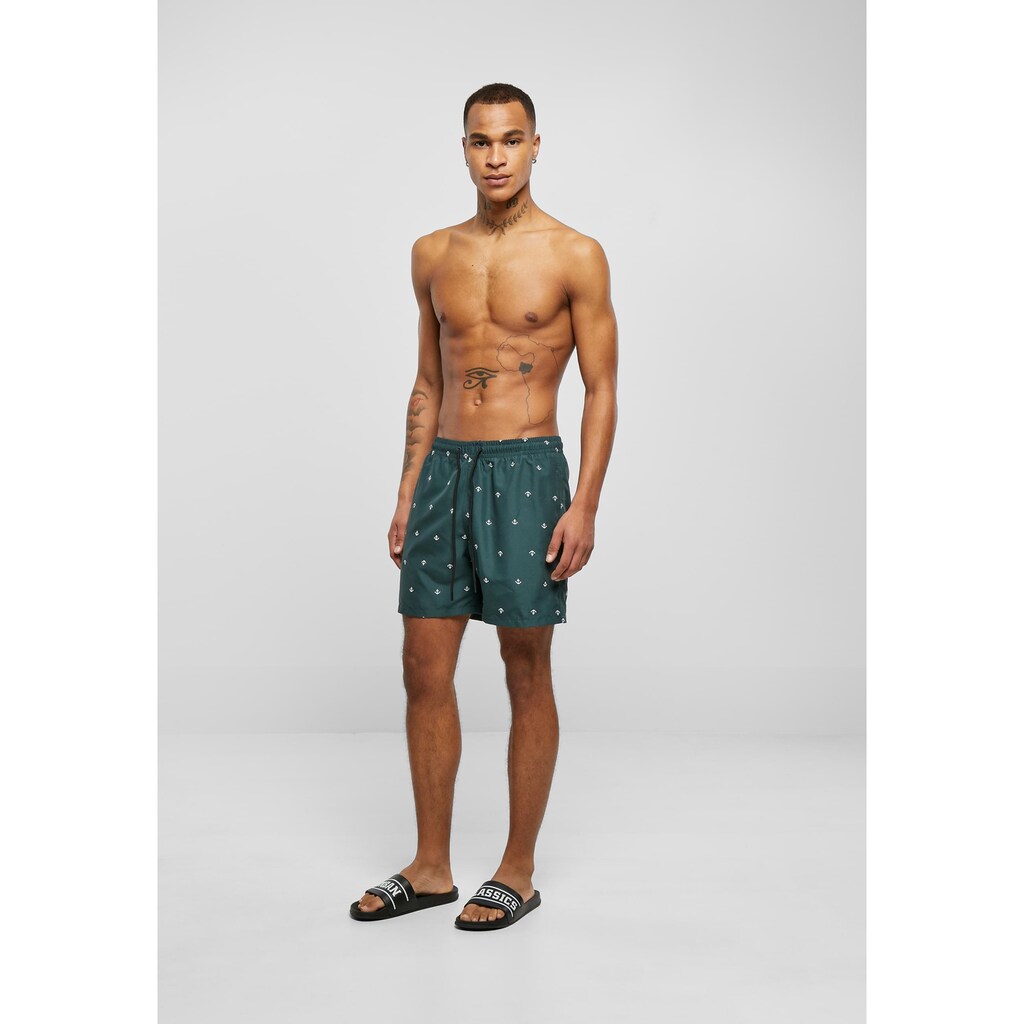 URBAN CLASSICS Badeshorts »Urban Classics Herren Embroidery Swim Shorts«