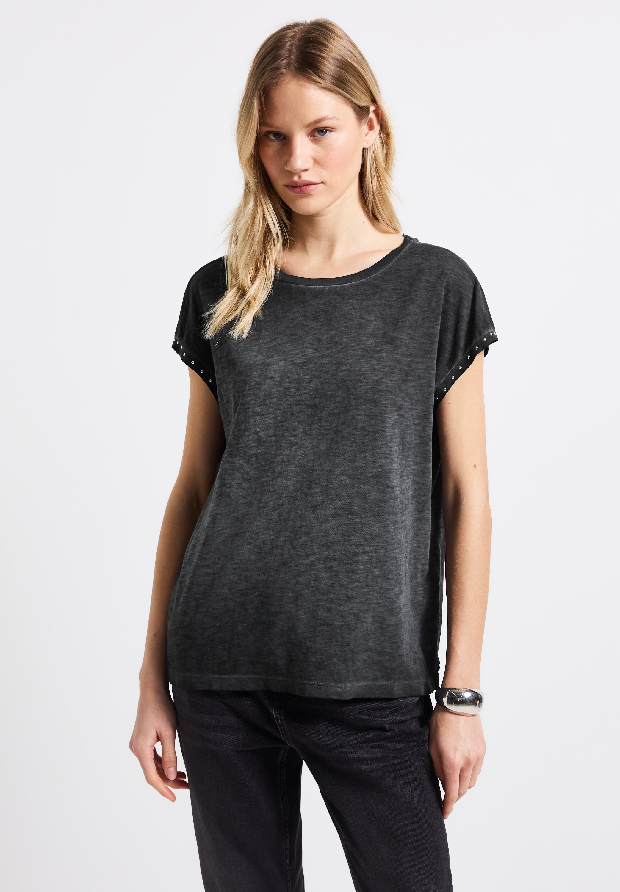 STREET ONE T-Shirt, mit U-Boot-Ausschnitt günstig online kaufen