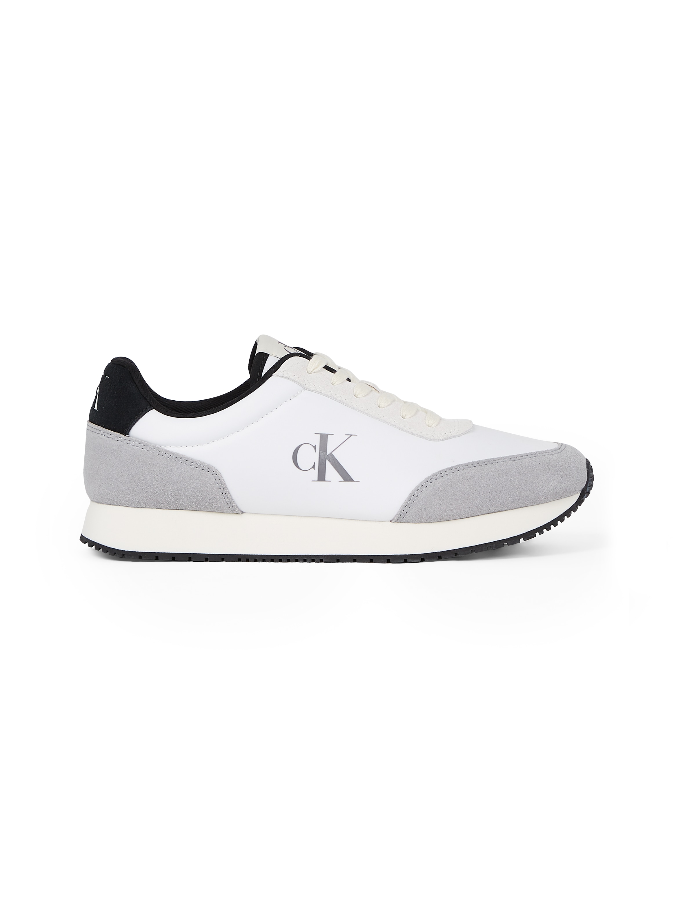 Calvin Klein Jeans Plateausneaker »RETRO RUNNER ICONIC SNK«, Freizeitschuh, Schnürschuh, Halbschuh mit seitlichem CK-Logo