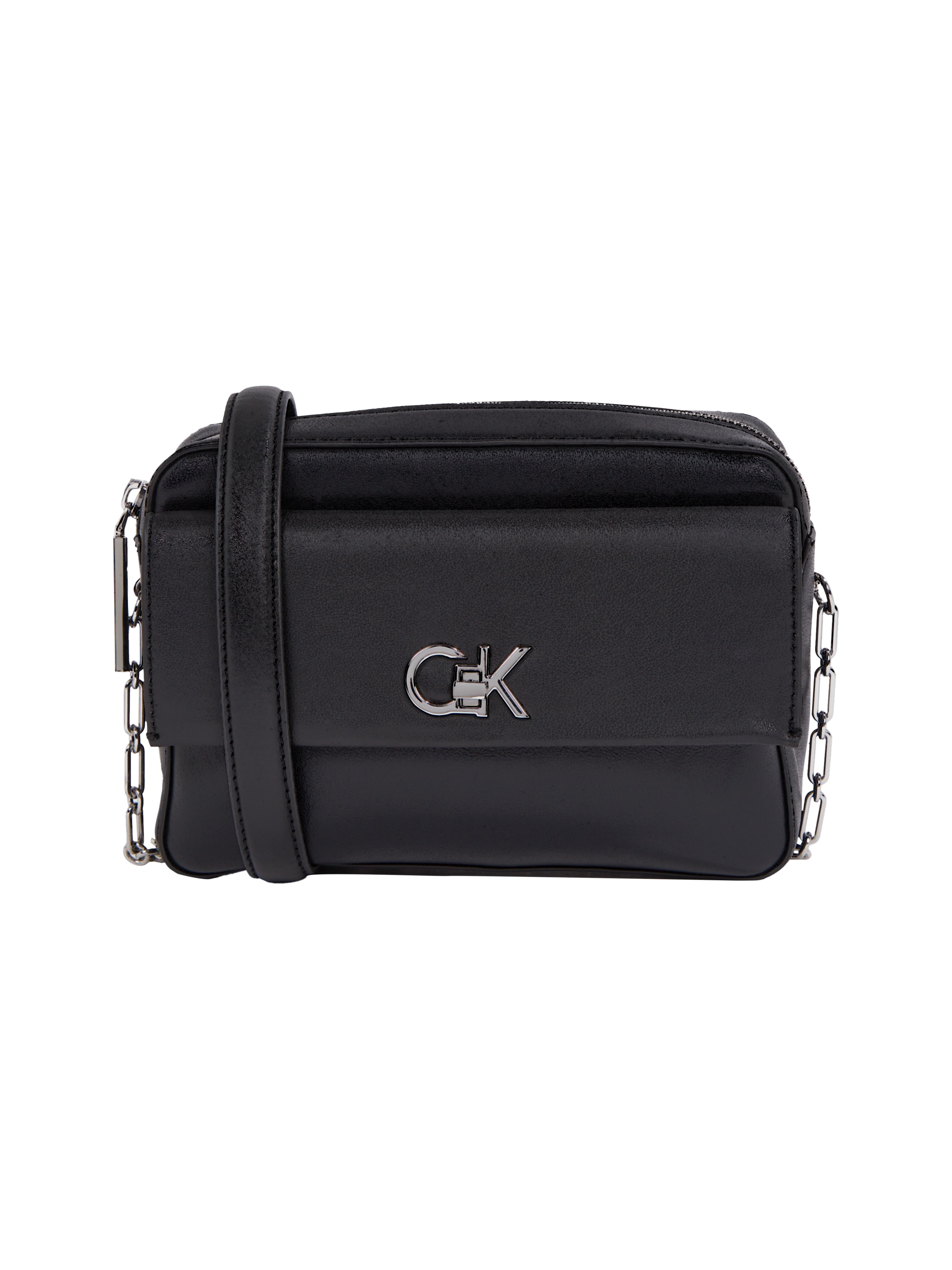 Calvin Klein Umhängetasche »CK CAMERA BAG W/POCKET«, Abendtasche, Schulterriemen Gliederkette,...