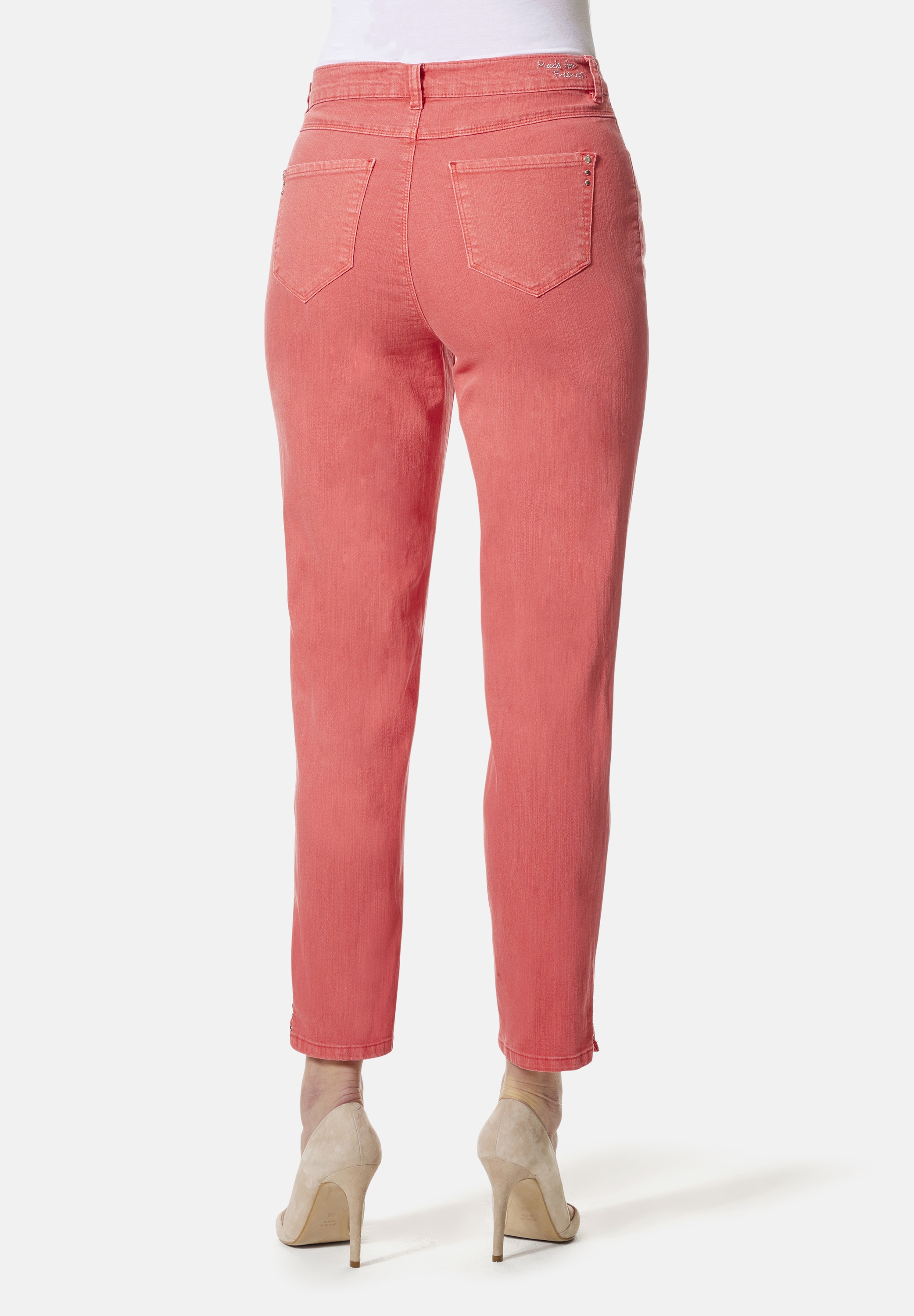 STOOKER WOMEN 5-Pocket-Jeans »Nizza Twill Tapered Fit«, Casual Clean Wash Twill Coloured Mit Seitlichem Gummibund. für Damen