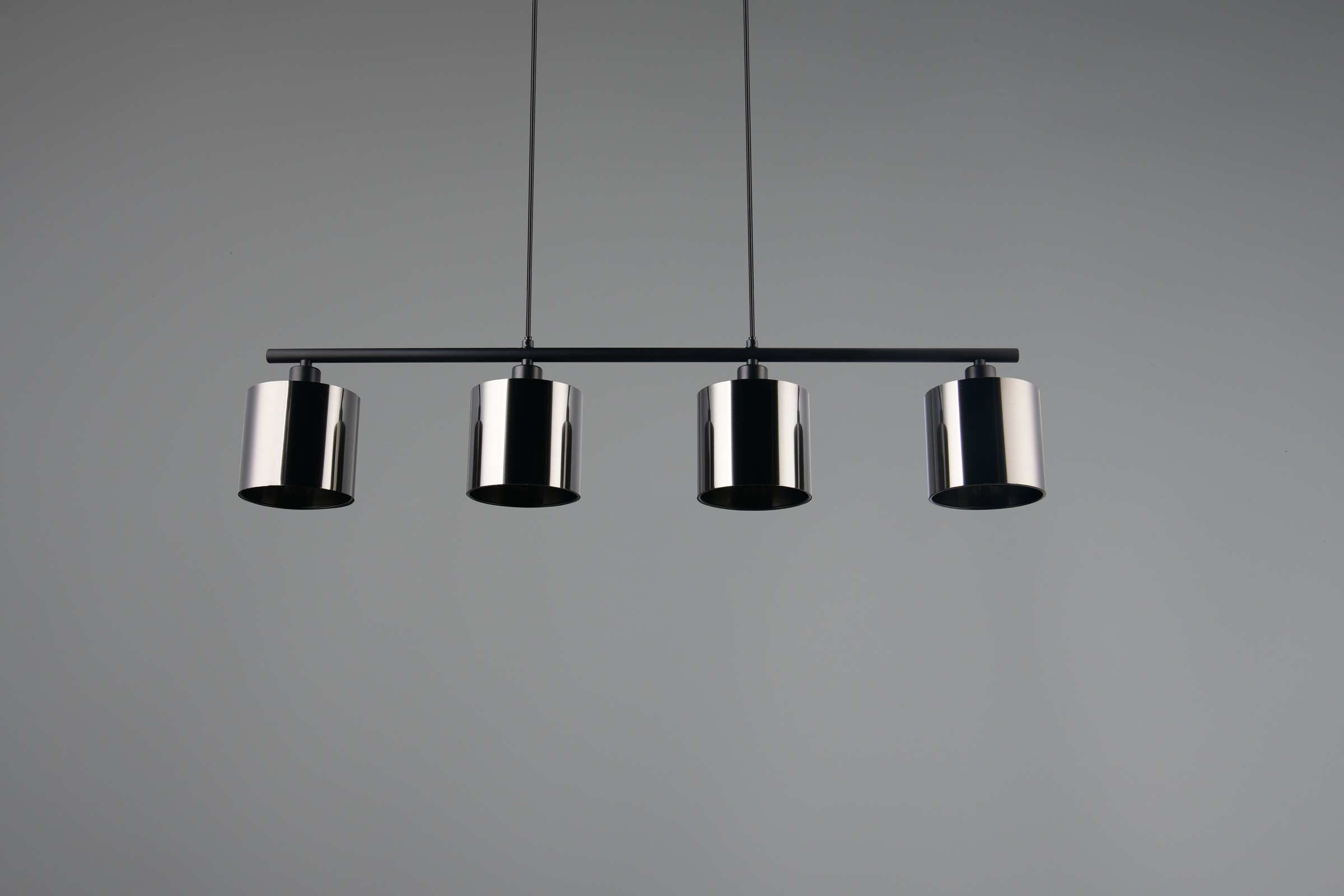 REALITY Leuchten Pendelleuchte »JASON, ohne Leuchtmittel Hängelampe Esstisch 4-flammig, 4xE14 max 10W« E14 1 Stk. warmweiß - kaltweiß höhenverstellbar max 150cm, mit semi-transparenten Kunststoff-Schirmen