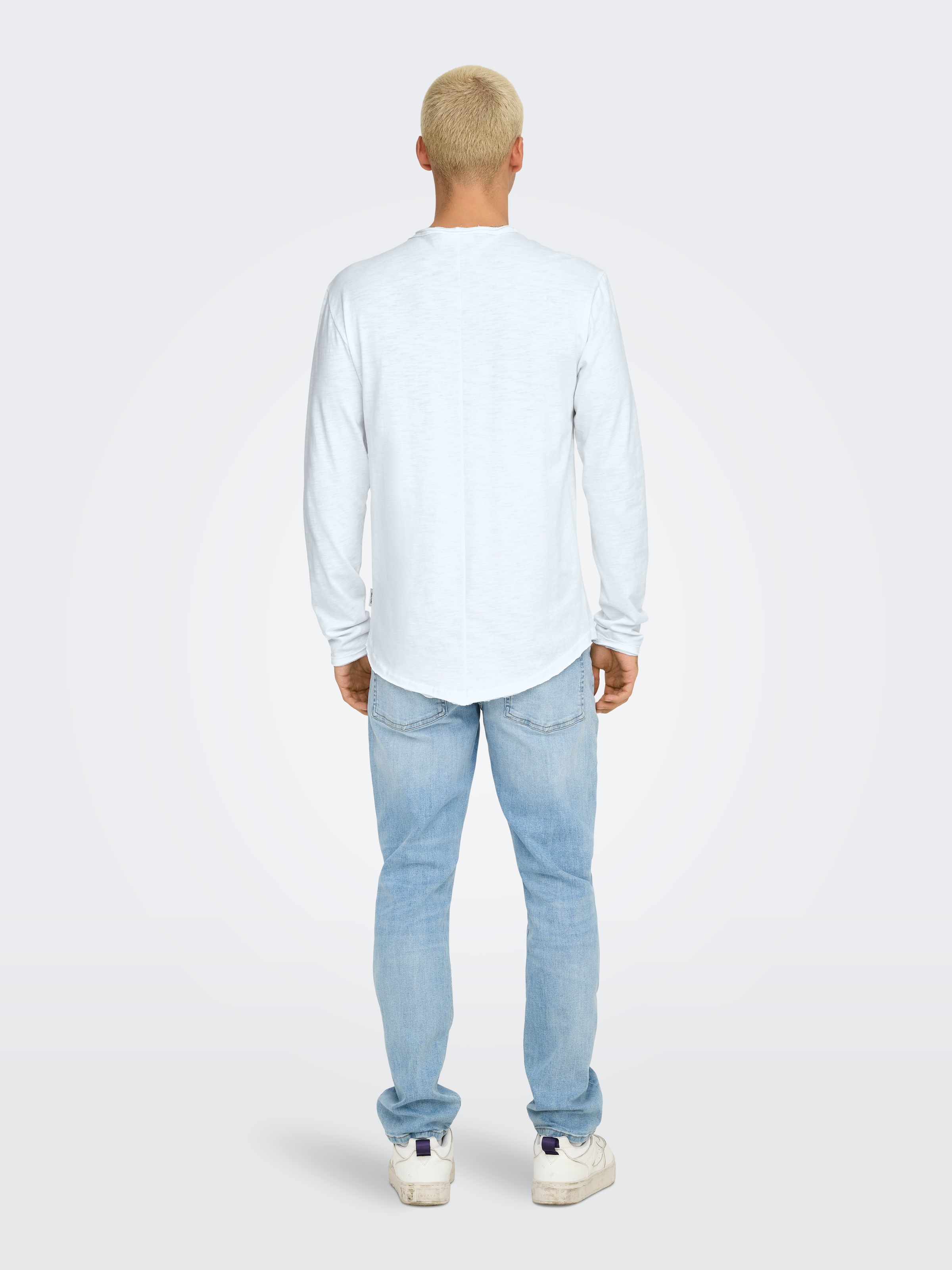ONLY & SONS Langarmshirt "ONSBENNE LONGY LS TEE VD" günstig online kaufen