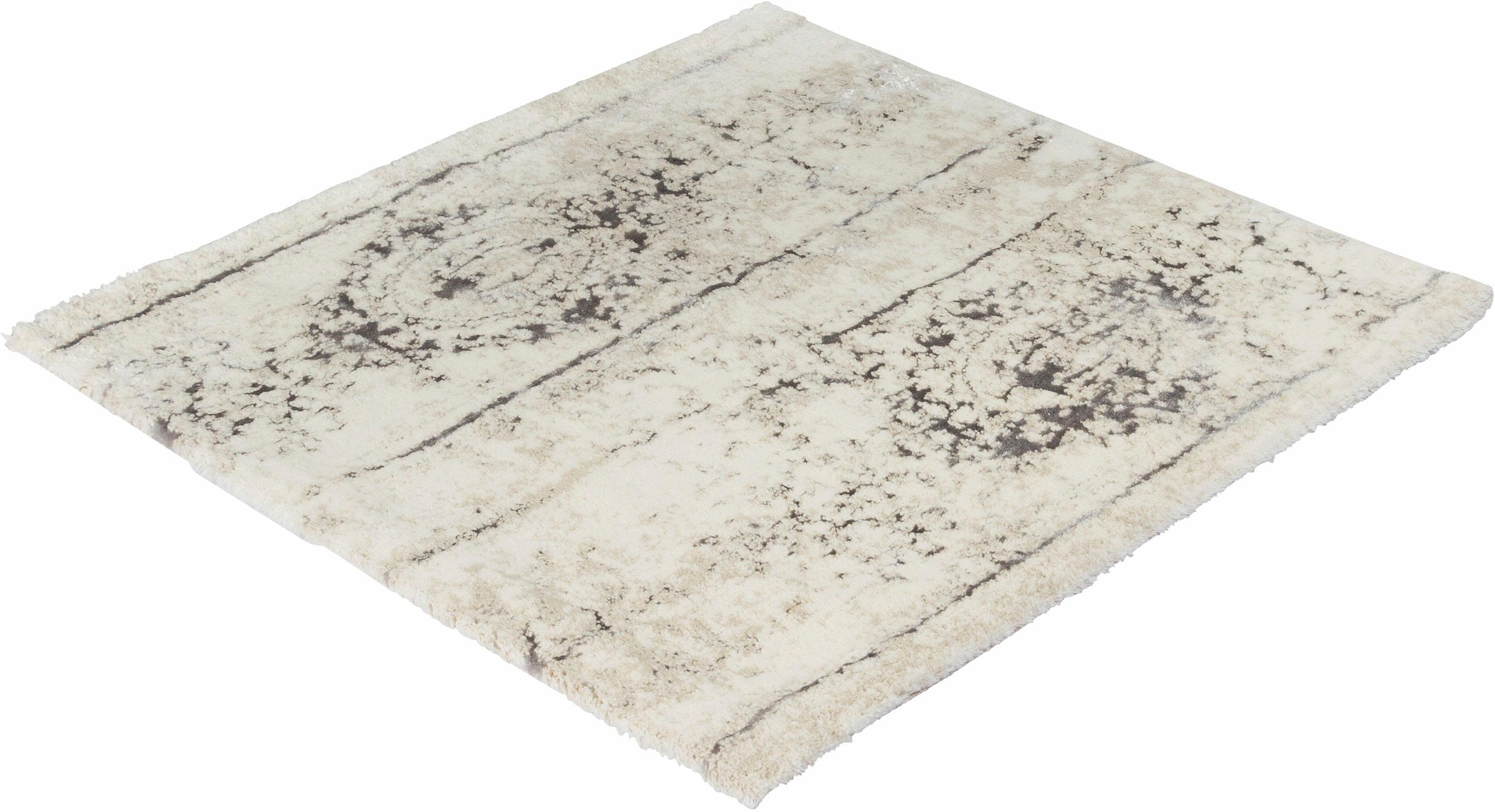 Kleine Wolke Badematte »Caracas«, rutschhemmend beschichtet, fußbodenheizungsgeeignet, Badteppich, Vintage-Look, schimmernde Effekte, waschbar