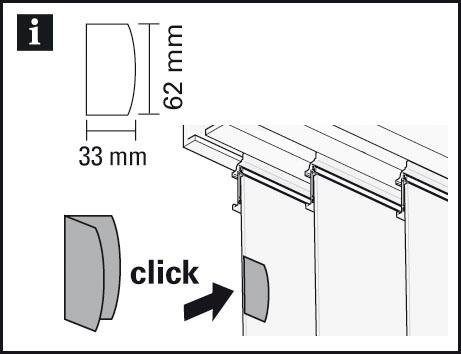 GARDINIA Magnetgriff "Magnet-Clip" Serie Flächenvorhang-Technik Atlanta 3-l günstig online kaufen