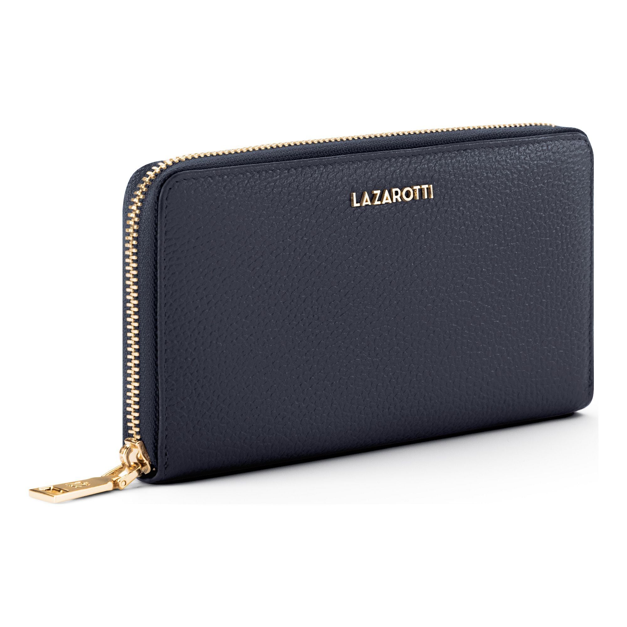 Lazarotti Geldbörse »Bologna Leather XL Zip-Around Geldbörse Leder 19 cm«