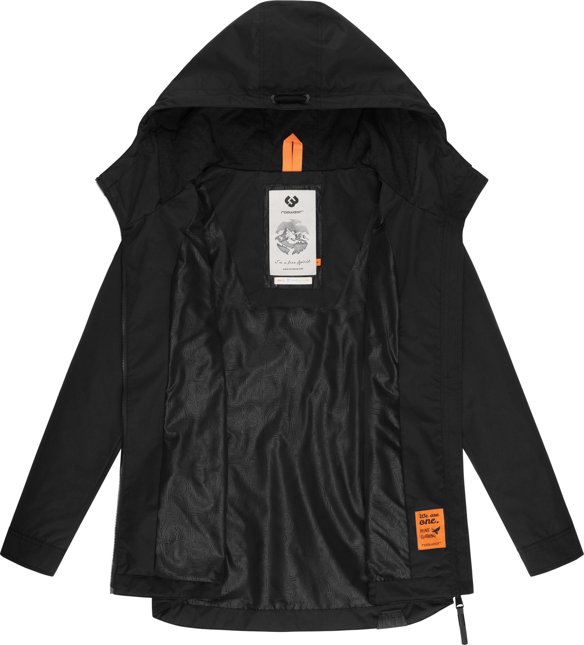 Ragwear Outdoorjacke »Zuzka«, mit Kapuze, stylische Übergangsjacke mit großer Kapuze