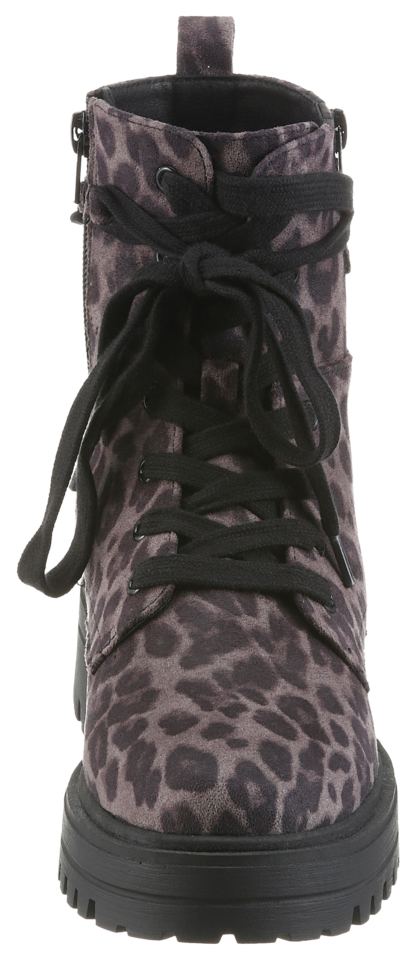 Aniston SHOES Schnürboots  Ankle Boots mit Reißverschluss, im Animal Print - NEUE KOLLEKTION