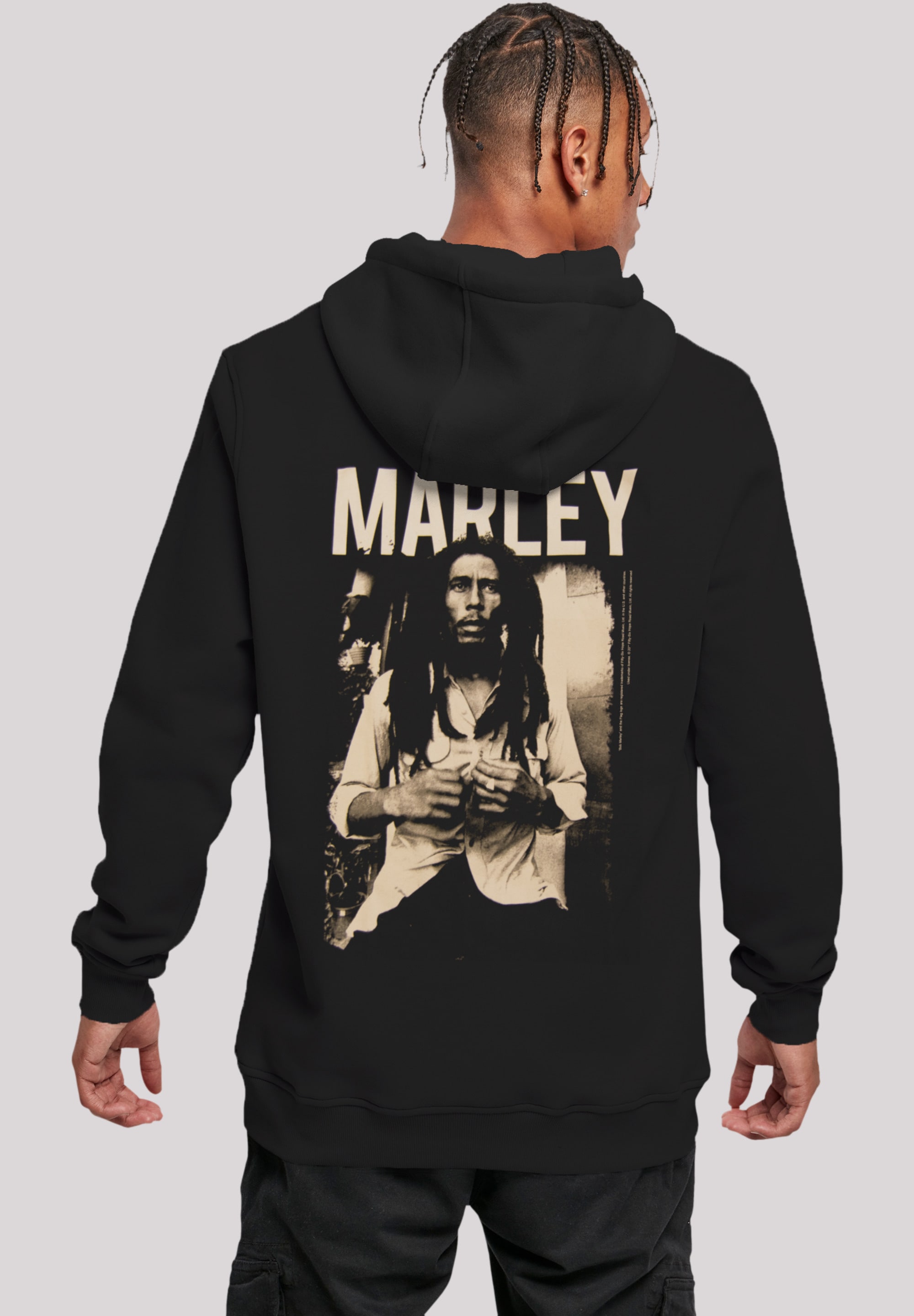 Kapuzenpullover »Bob Marley Reggae Music Black And White Photograph«, Premium...