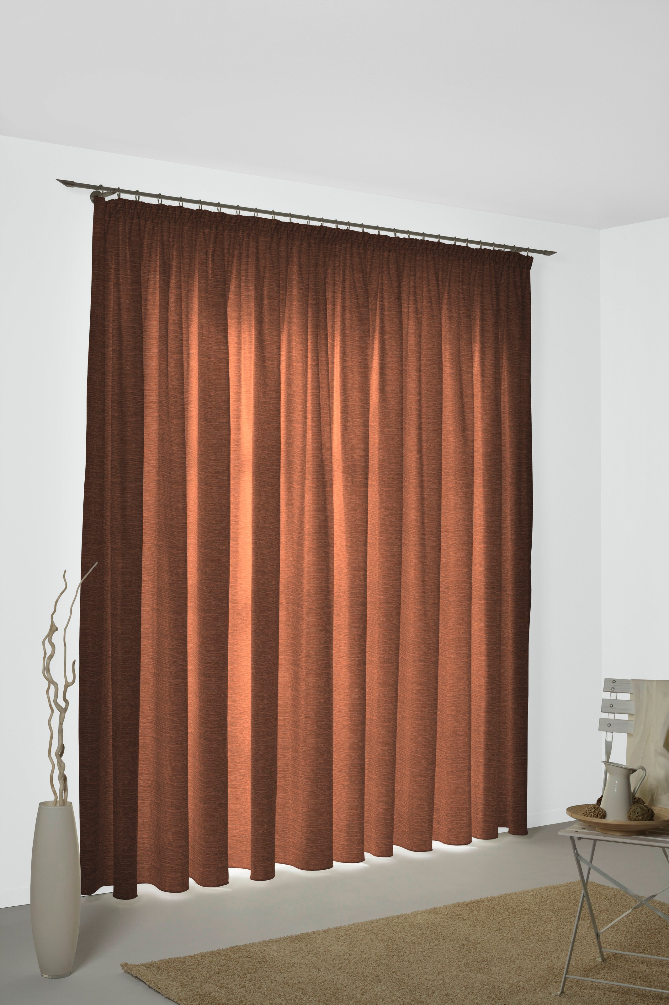 Wirth Vorhang "Trondheim 328 g/m²" Kräuselband 1 Stk. tlg. nach Maß günstig online kaufen