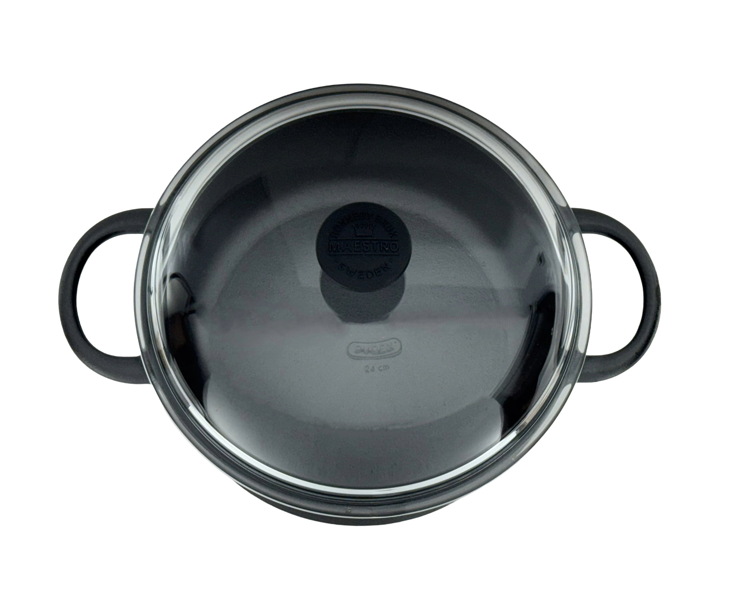 Ronneby Bruk Kochtopf »Maestro, 4 Liter, Ø 25 cm, mit Glasdeckel« Gusseisen