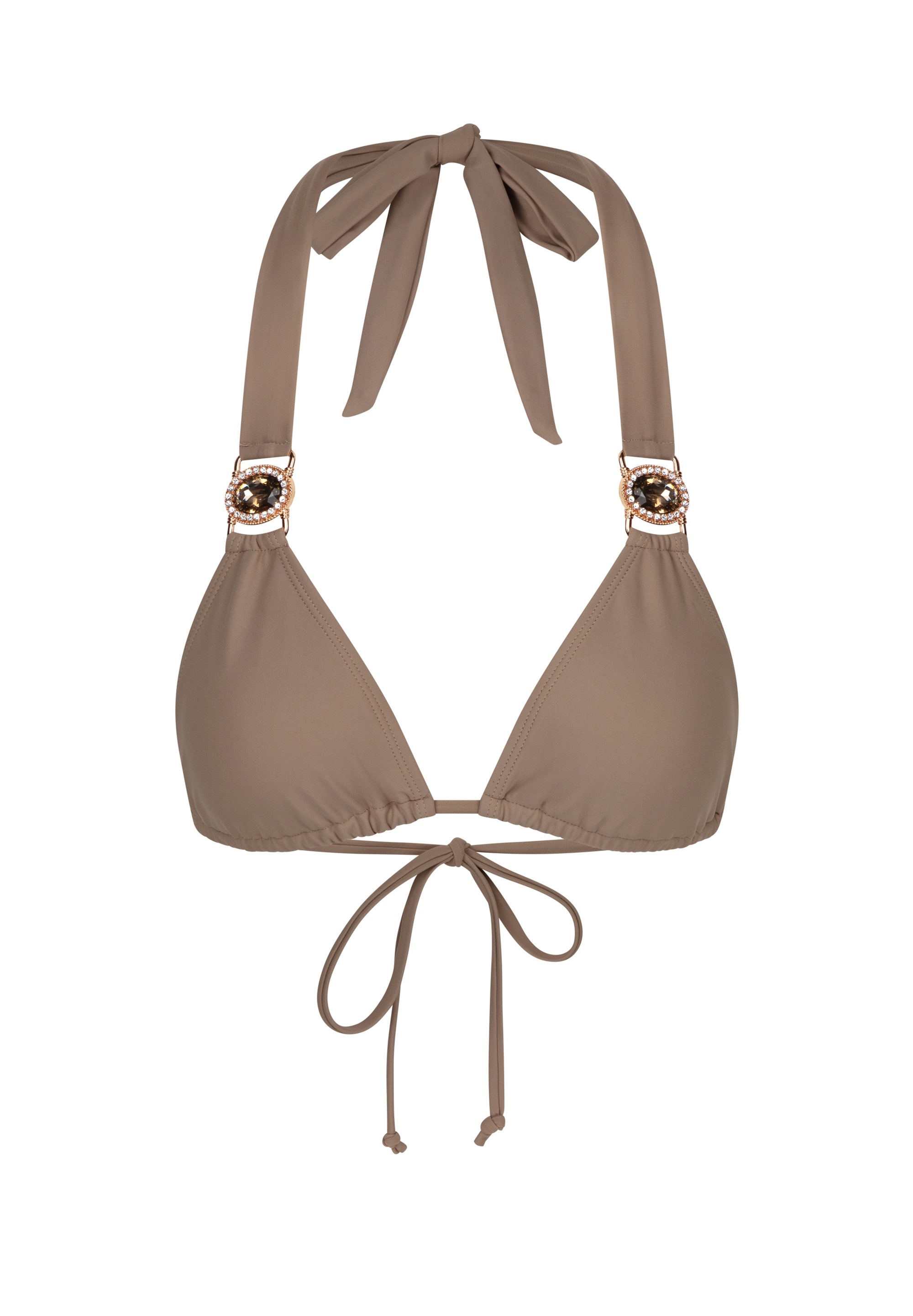 Moda Minx Triangel-Bikini-Top »Amour Triangle«, (1 St.), mit stilvollem Steinbesatz