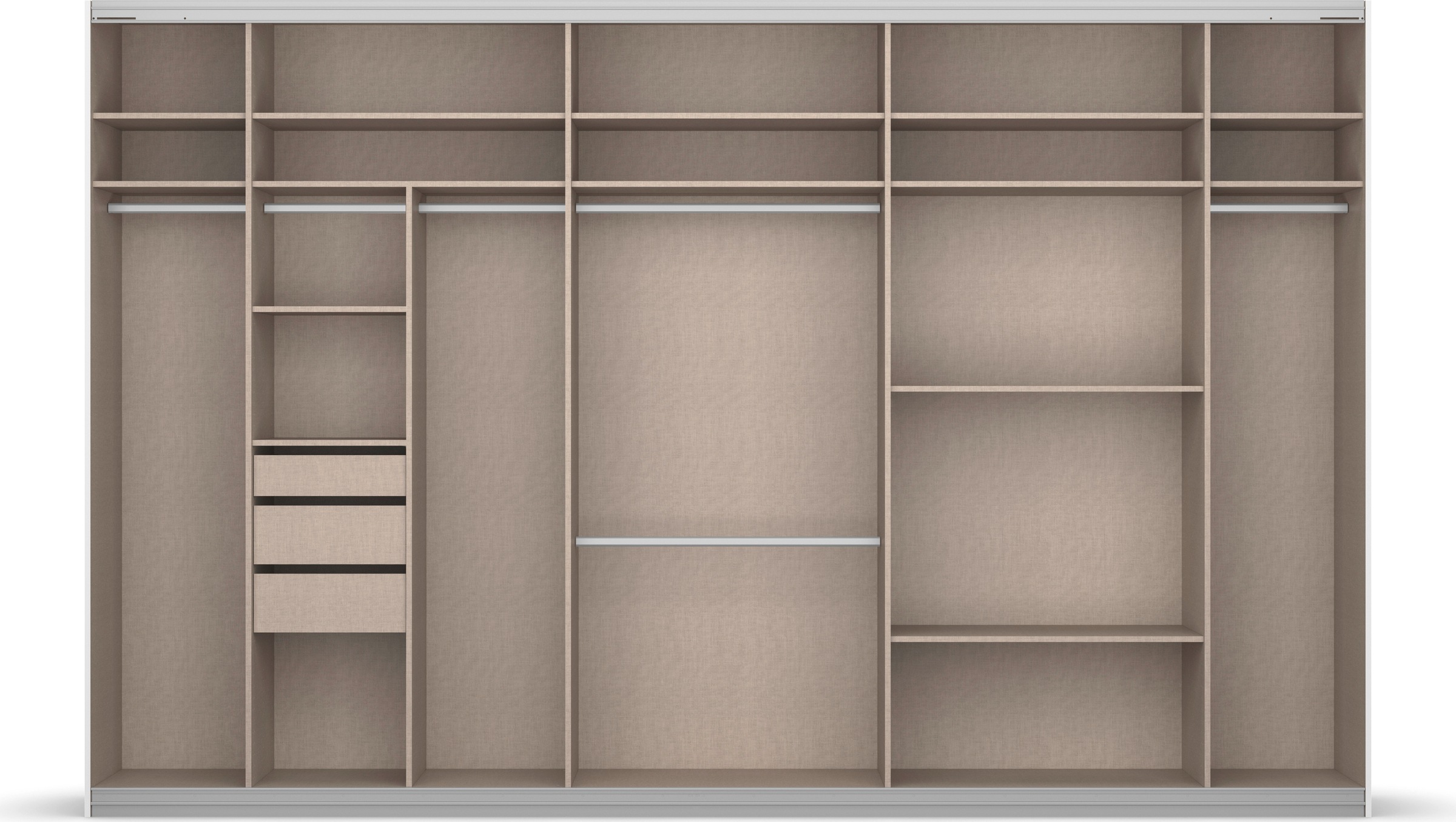 Thumbnail - rauch Schwebetürenschrank "Kleiderschrank Schrank Garderobe OTELI inkl. 3 Innenschubladen" Breiten 211/278/323/368 cm Hö...