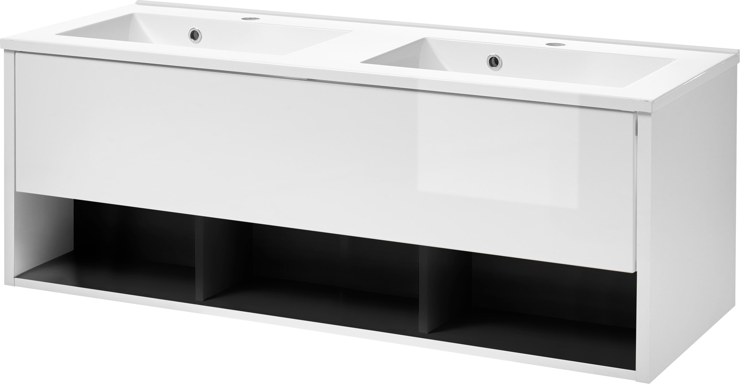 Thumbnail - PLACES OF STYLE Badmöbel-Set "Studio Line, Bad im modernen Design, 3-teiliges Badezimmer" 3 Stk. tlg.