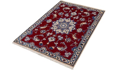 Orientteppich »Perser - Nain - Royal - 128 x 87 cm - dunkelrot«, rechteckig