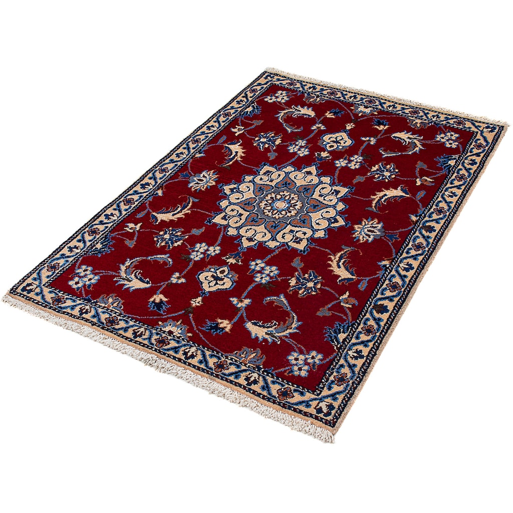 morgenland Orientteppich »Perser - Nain - Royal - 128 x 87 cm - dunkelrot«, rechteckig