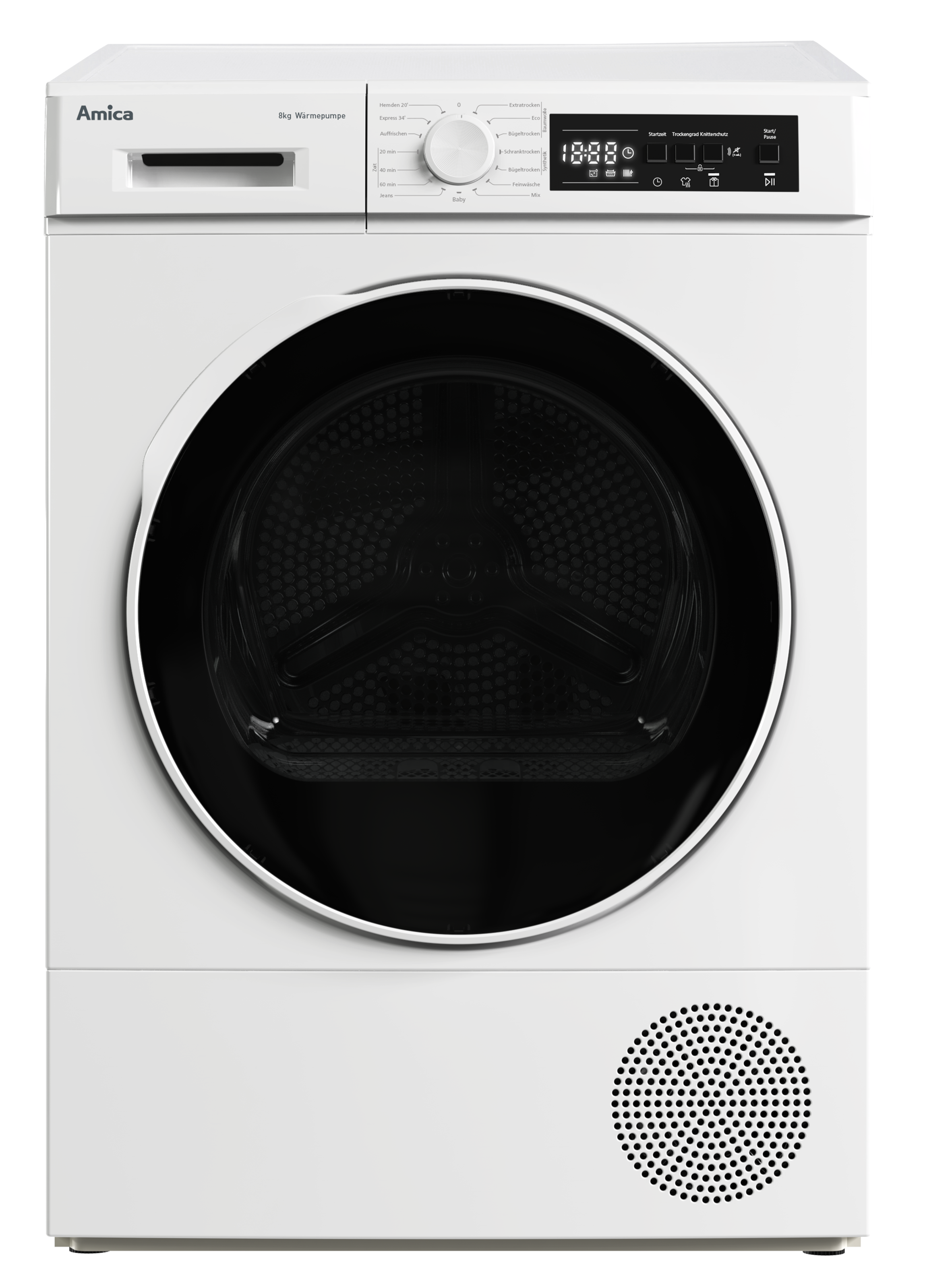 Amica Weiß Wärmepumpentrockner "Wtp 482 100", Energieeffizienz: E (A-G), B:60cm H:85cm T:53cm, Trockner, Effizient Trocknen, Energie Clever Sparen - Image 2