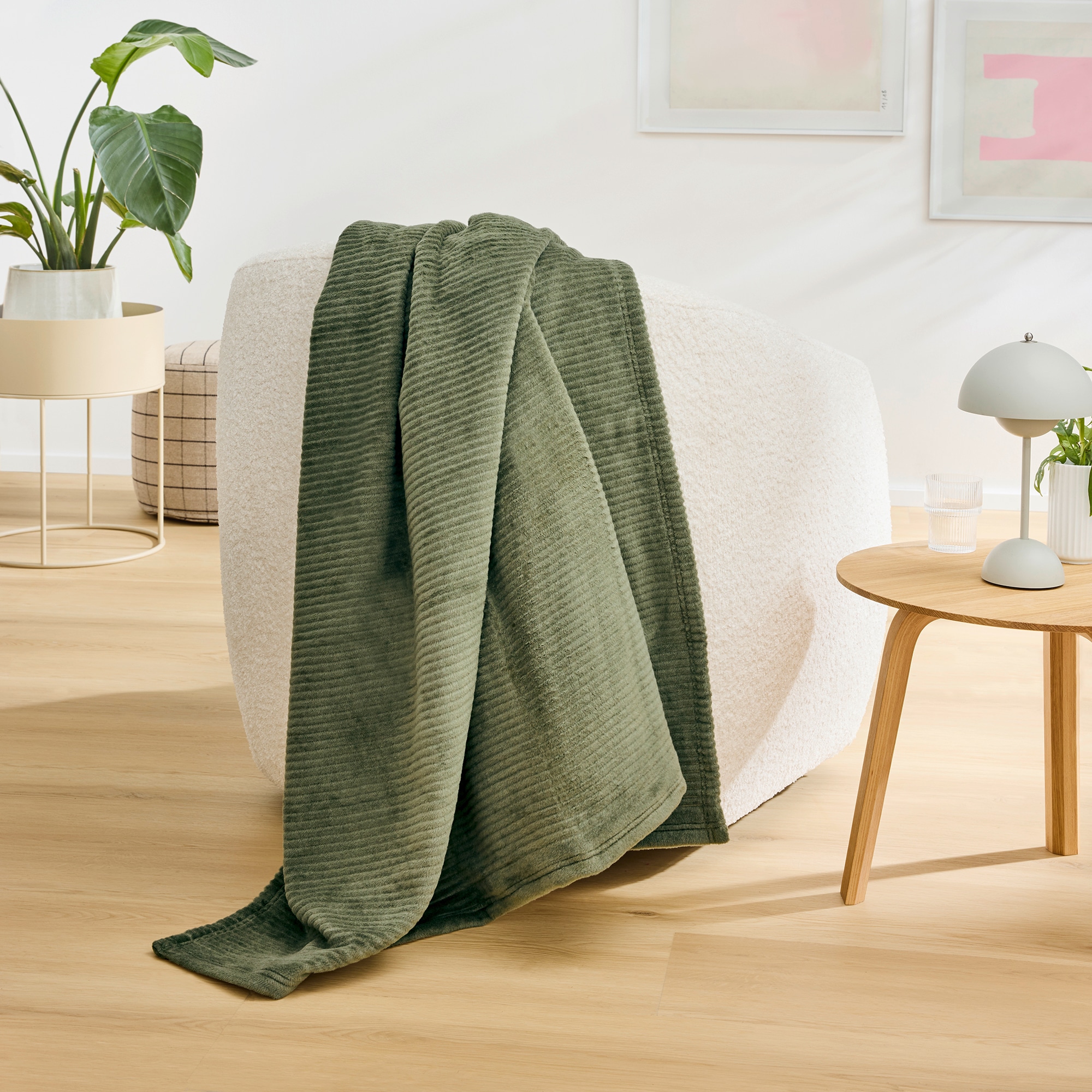 IBENA Wohndecke »Wohndecke Cordoba«, Mit trendiger Cord-Struktur