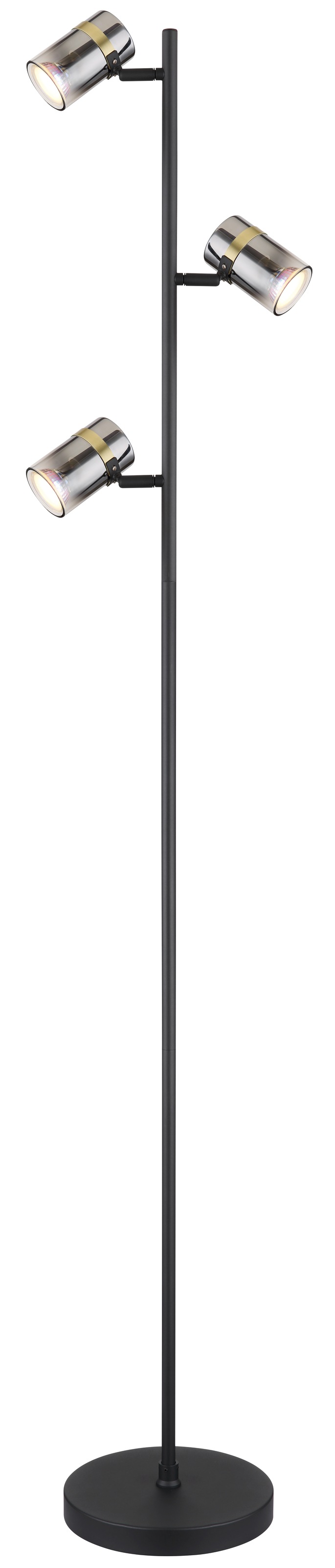 GLOBO LIGHTING Stehlampe »TRABBY«, Leuchtmittel GU10 | ohne Leuchtmittel, Stehleuchte/Wohnzimmer/Schlafzimmer/Flur